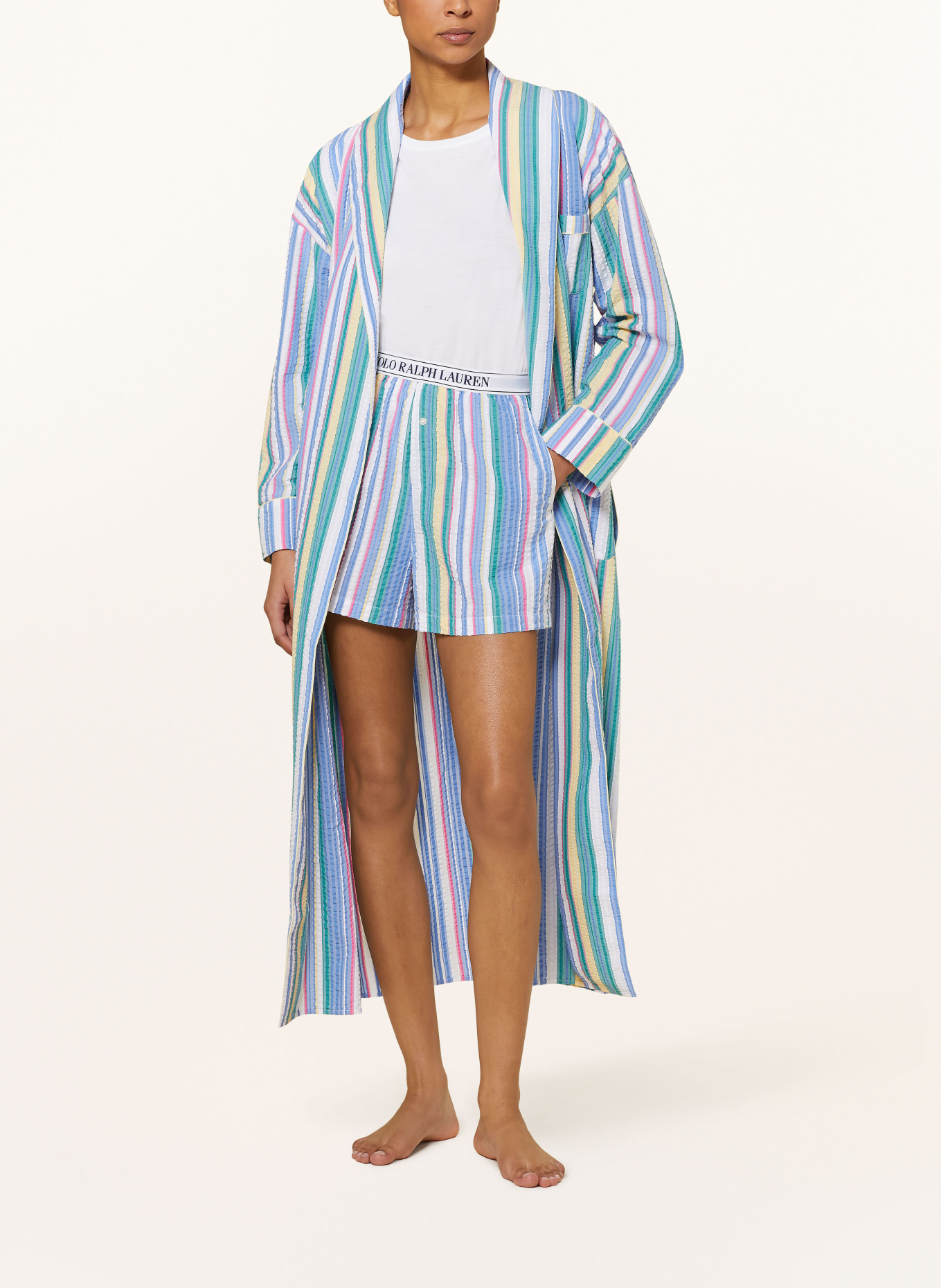 POLO RALPH LAUREN Pajama shorts, Color: LIGHT BLUE/ YELLOW/ WHITE (Image 2)