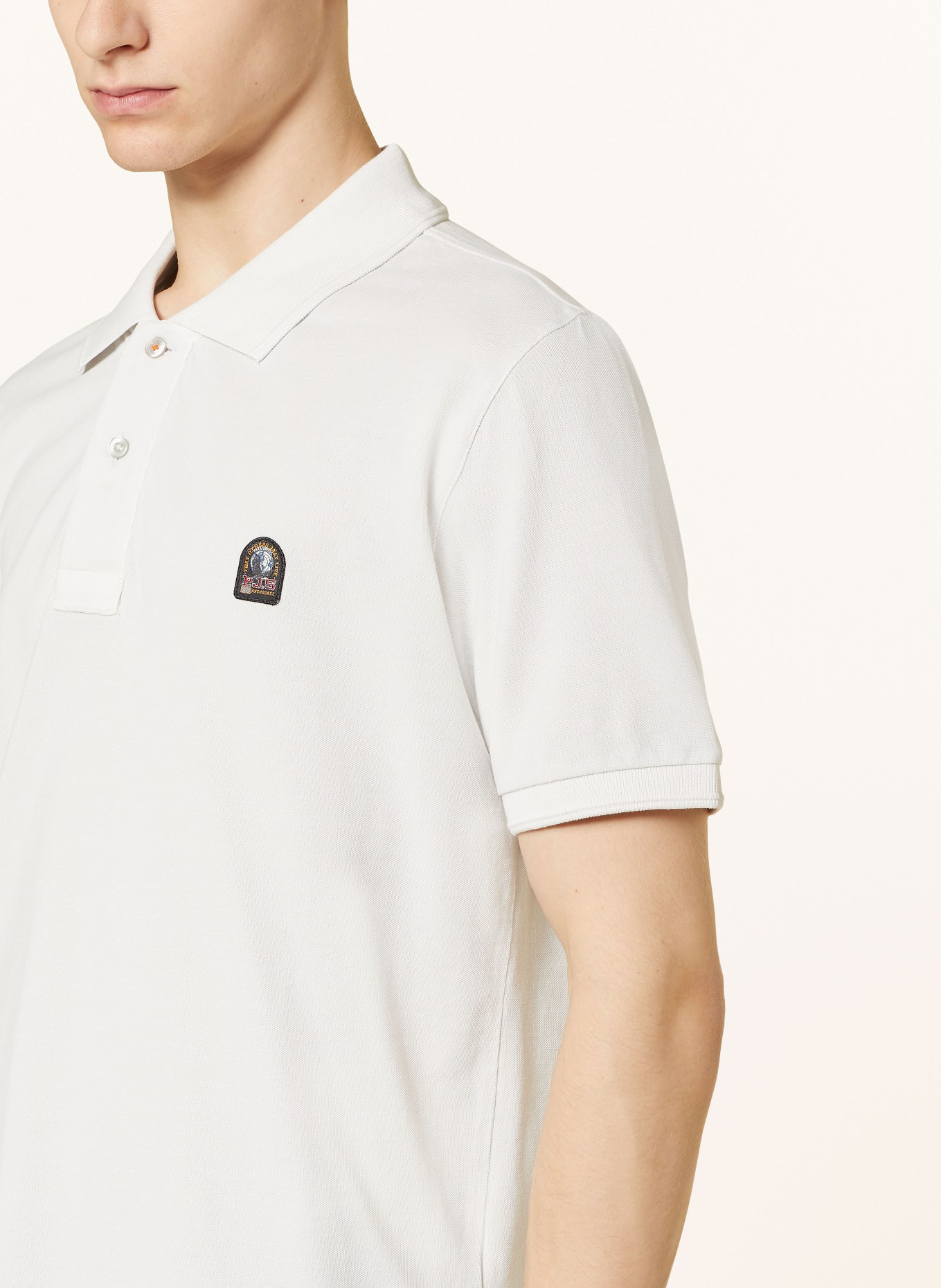 PARAJUMPERS Piqué-Poloshirt, Farbe: HELLGRAU (Bild 4)