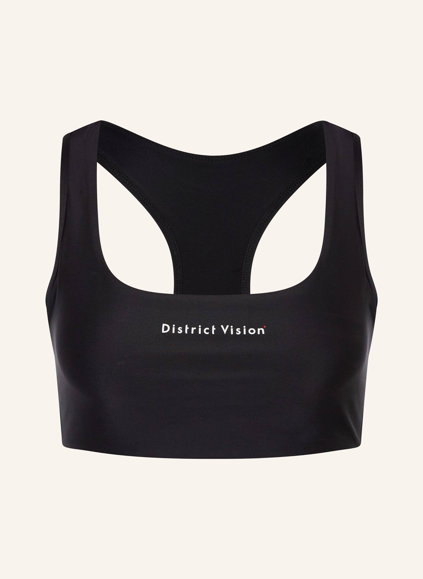 District Vision Sports bra TWIN LAYER, Color: BLACK (Image 1)