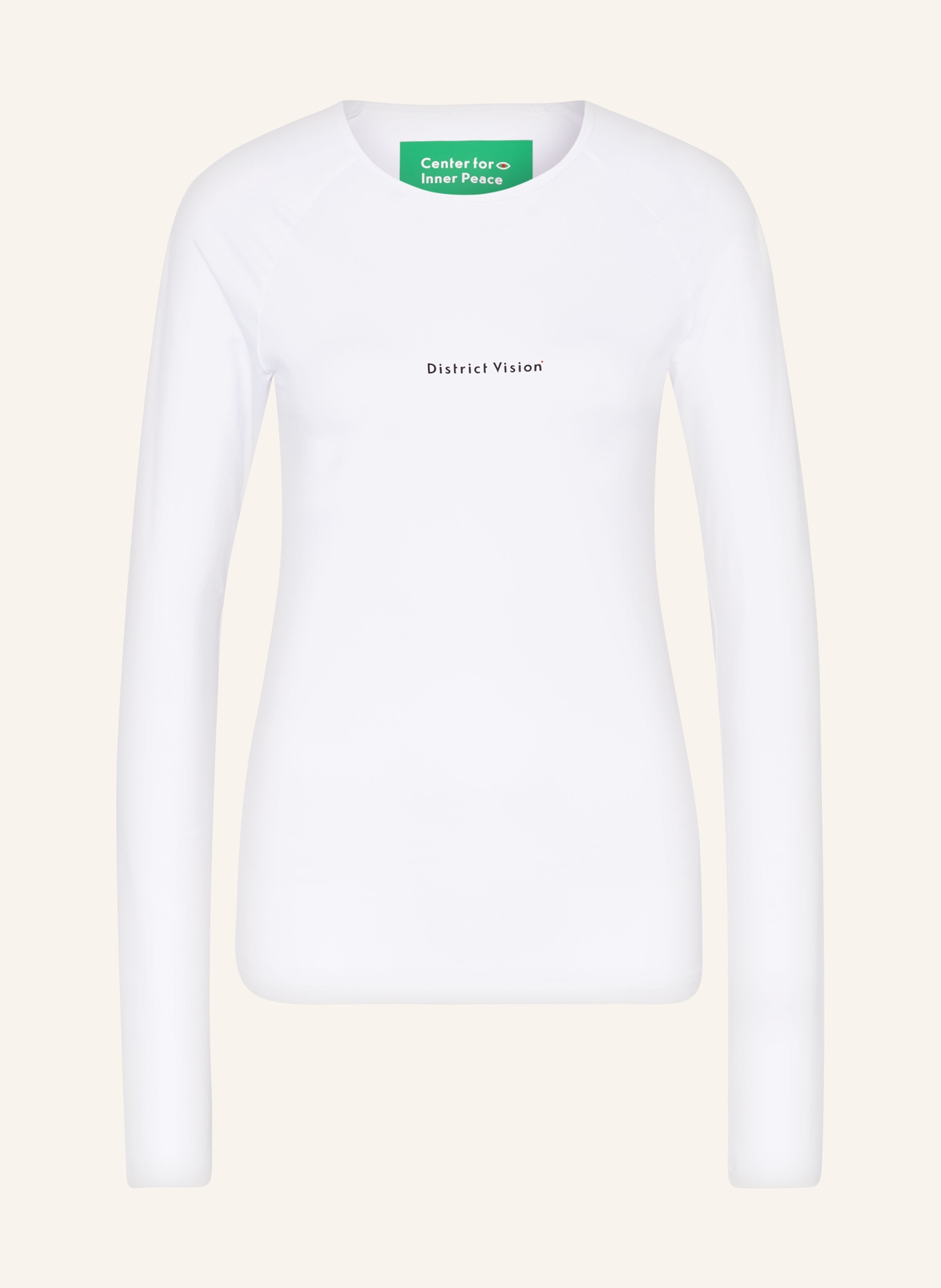 District Vision Running shirt, Color: WHITE (Image 1)