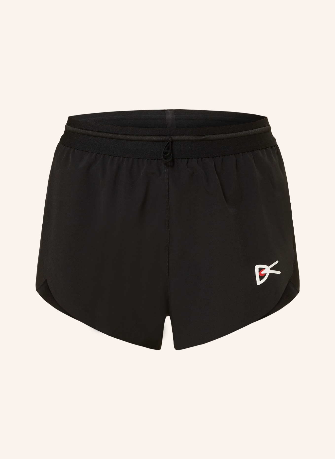 District Vision 2-in-1 running shorts, Color: BLACK (Image 1)