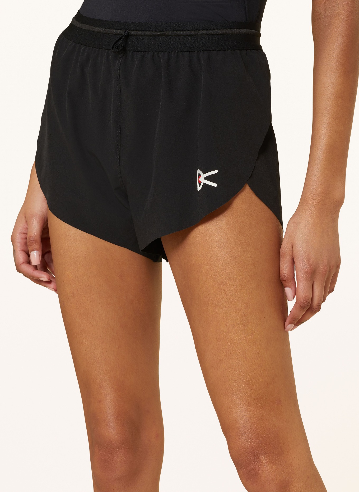 District Vision 2-in-1 running shorts, Color: BLACK (Image 5)