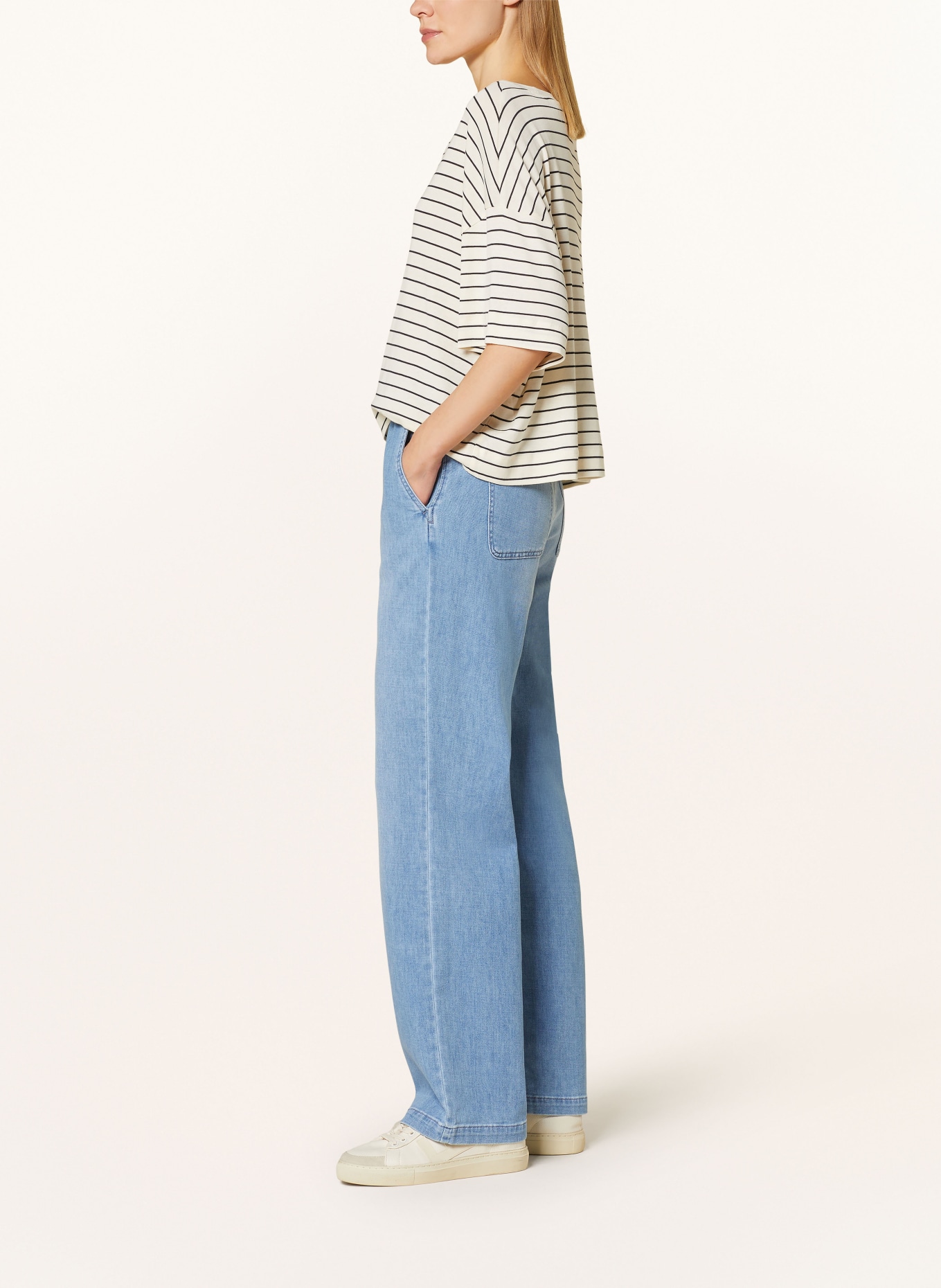 BRAX Trousers MAINE in denim look, Color: 28 USED BLEACHED BLUE (Image 4)