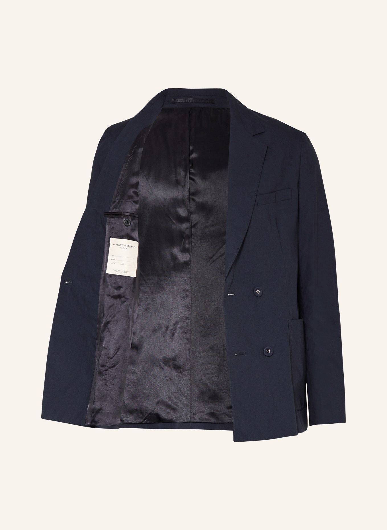 Officine Générale Tailored jacket LEON slim fit, Color: NIGHT SKY (Image 4)