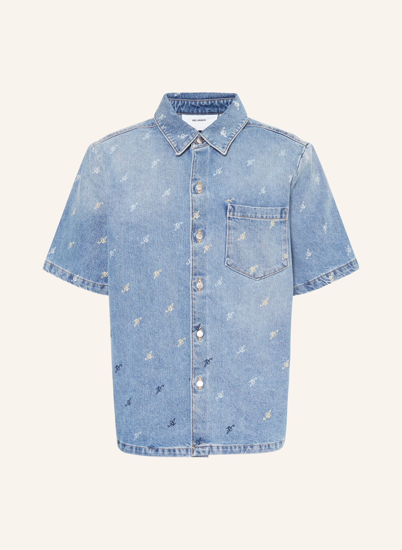 AXEL ARIGATO Denim shirt MILES comfort fit, Color: BLUE (Image 1)