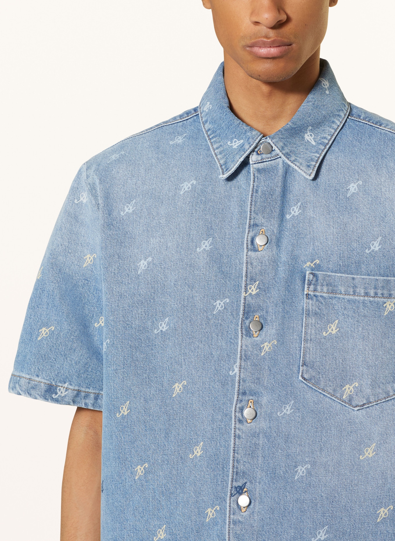 AXEL ARIGATO Denim shirt MILES comfort fit, Color: BLUE (Image 4)