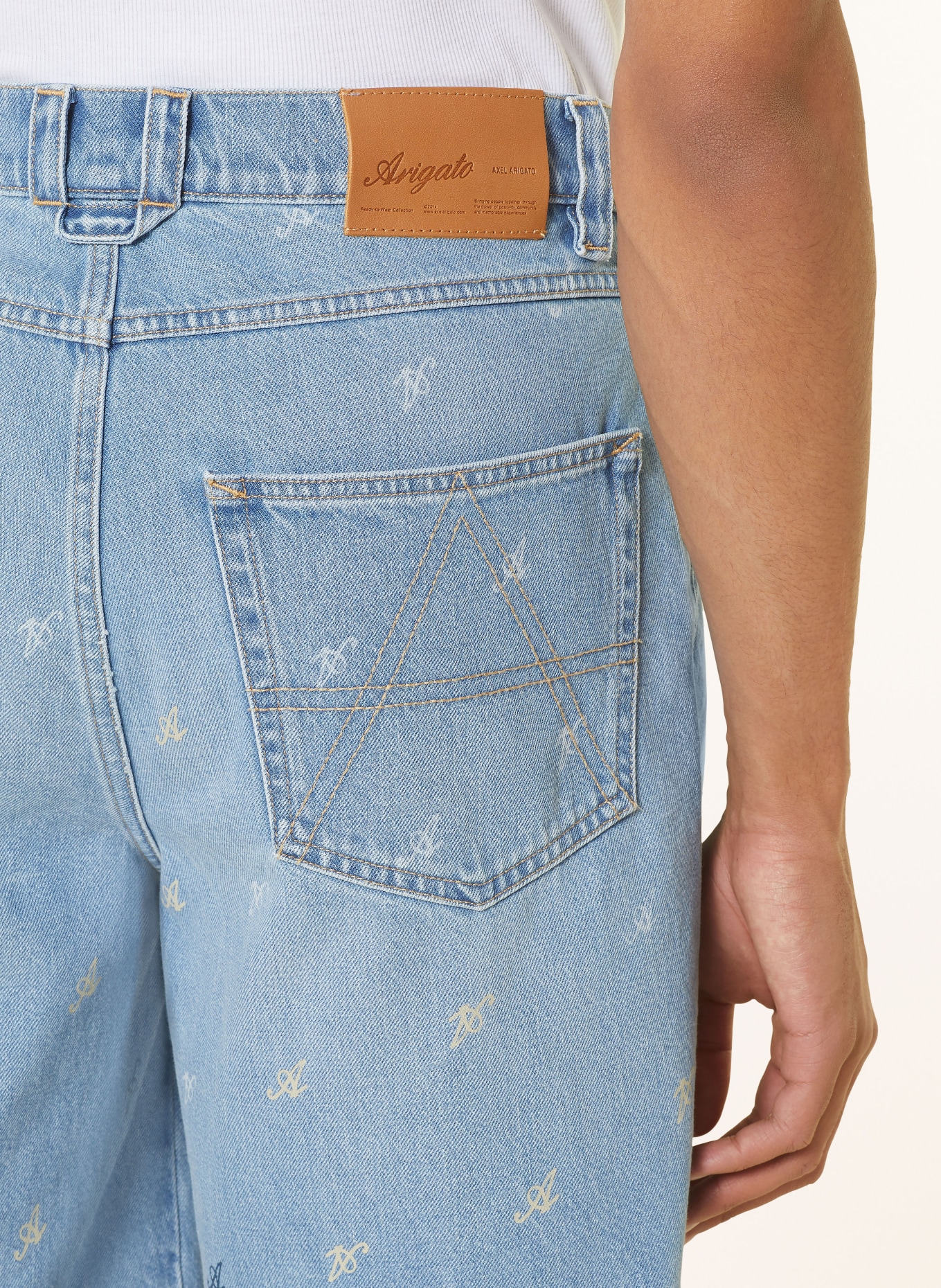AXEL ARIGATO Denim shorts MILES, Color: LIGHT BLUE (Image 6)