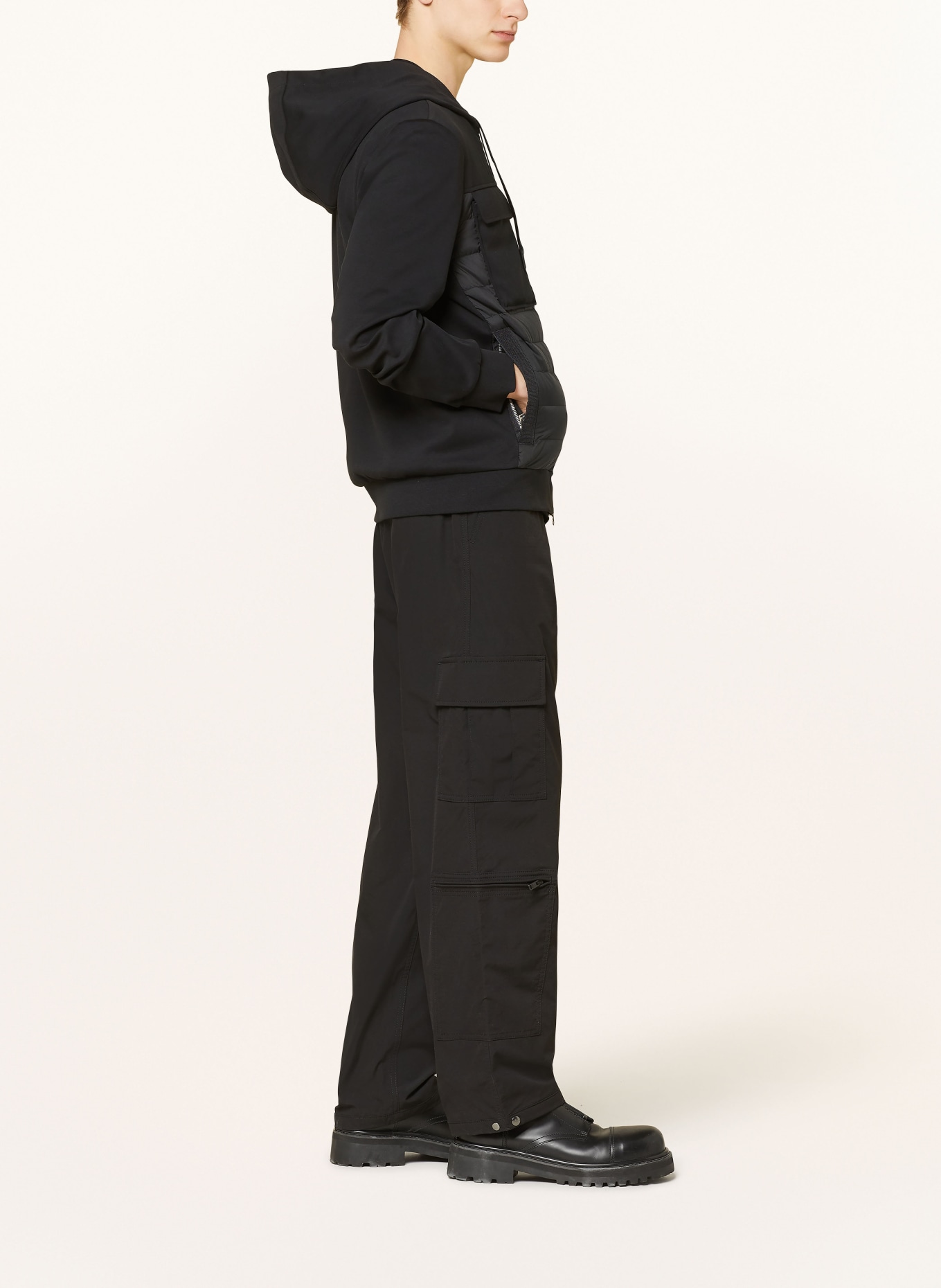 MOOSE KNUCKLES Péřová bunda ze směsi materiálů, Barva: ČERNÁ (Obrázek 4)