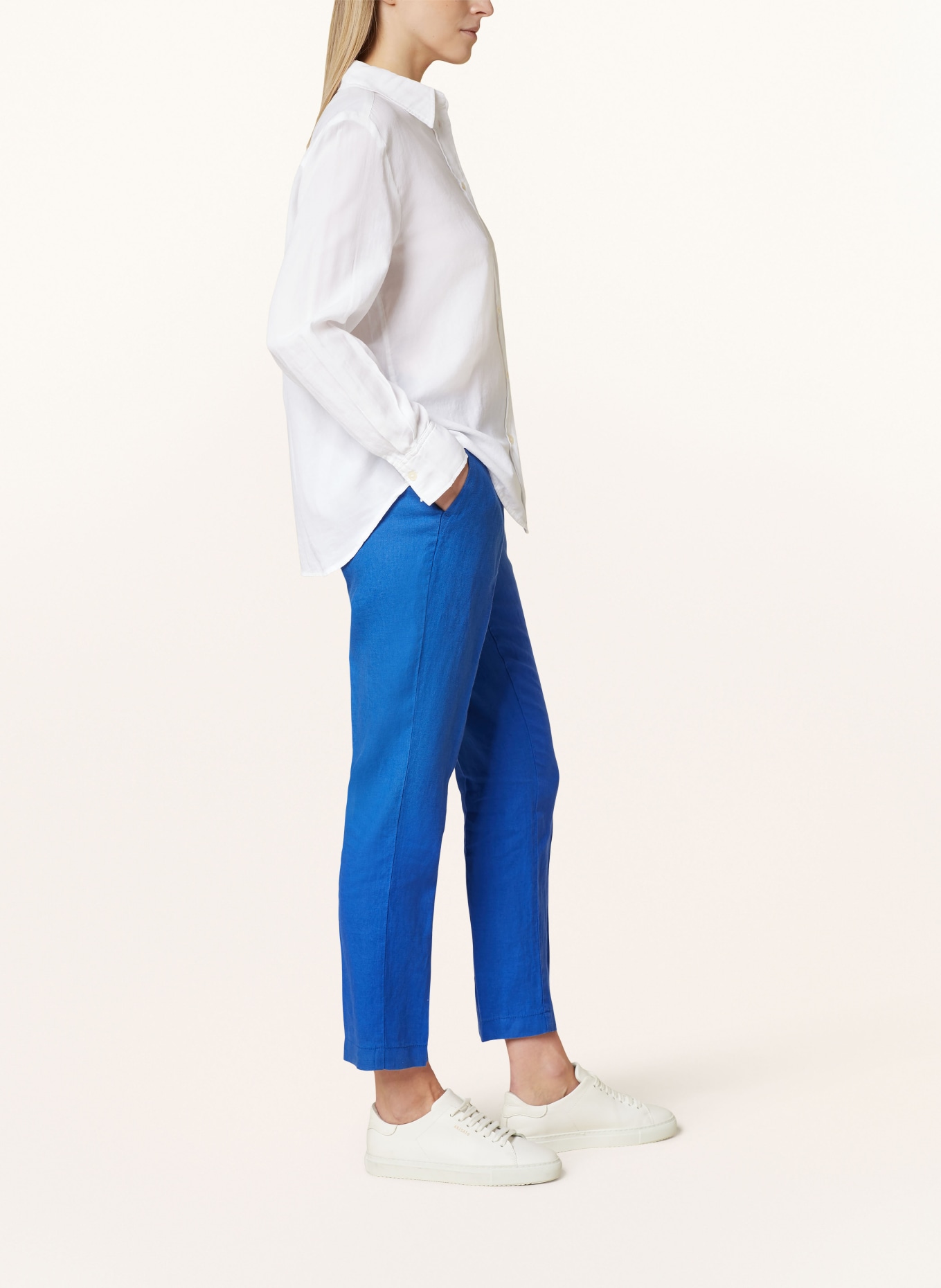 BRAX Linen trousers STYLE MARON, Color: BLUE (Image 4)