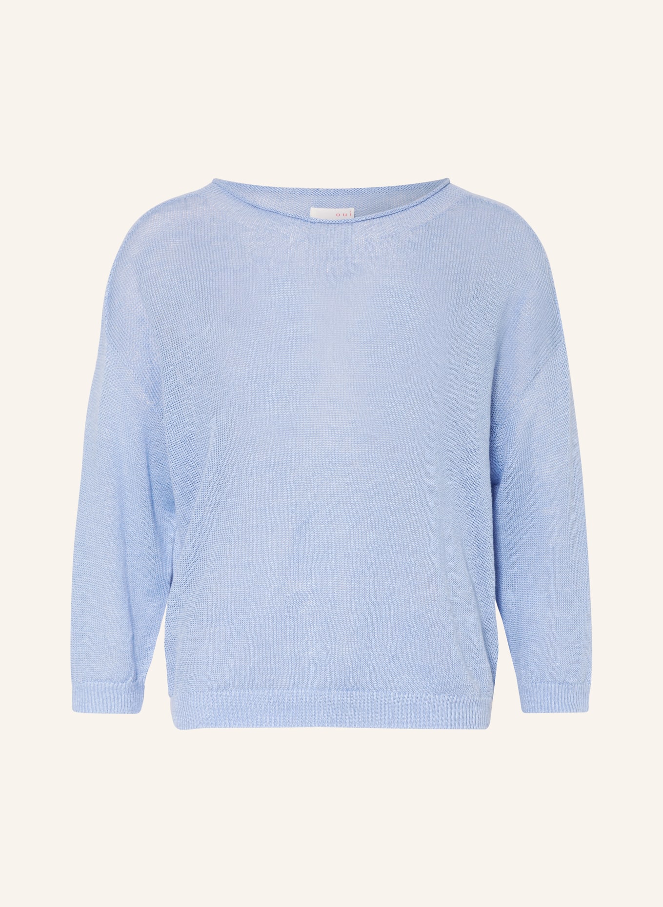 oui Linen sweater, Color: LIGHT BLUE (Image 1)