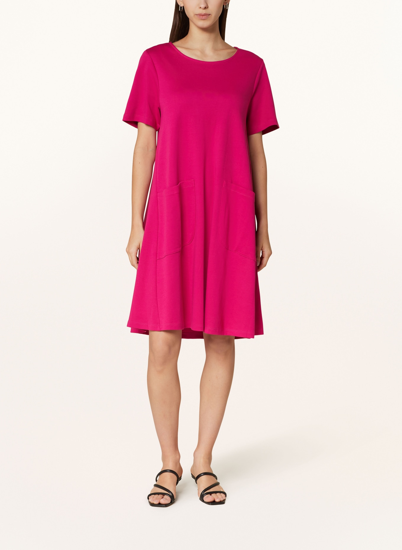 oui Jersey dress, Color: PINK (Image 2)