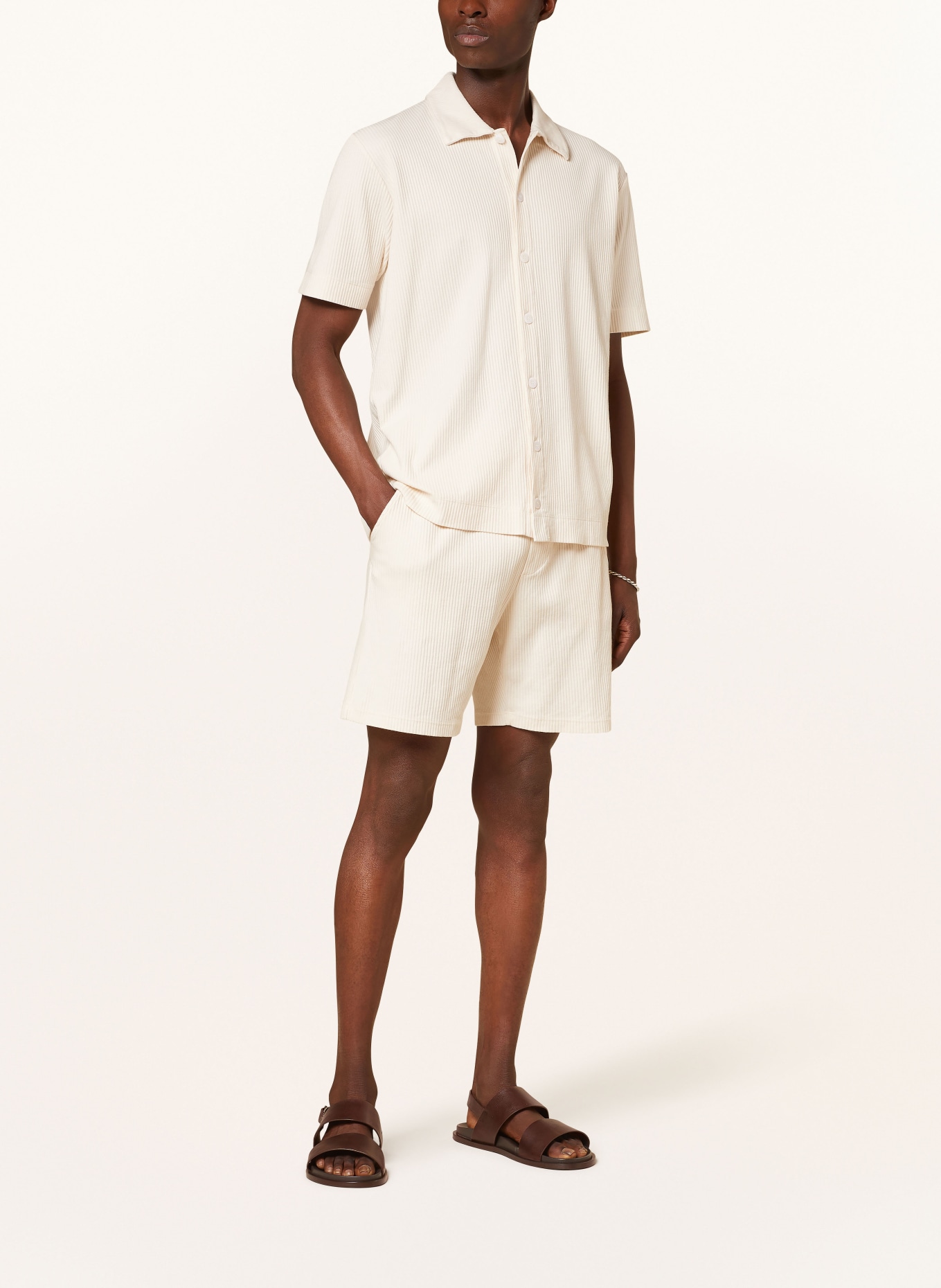 DANIELE FIESOLI Jersey shorts, Color: CREAM (Image 2)