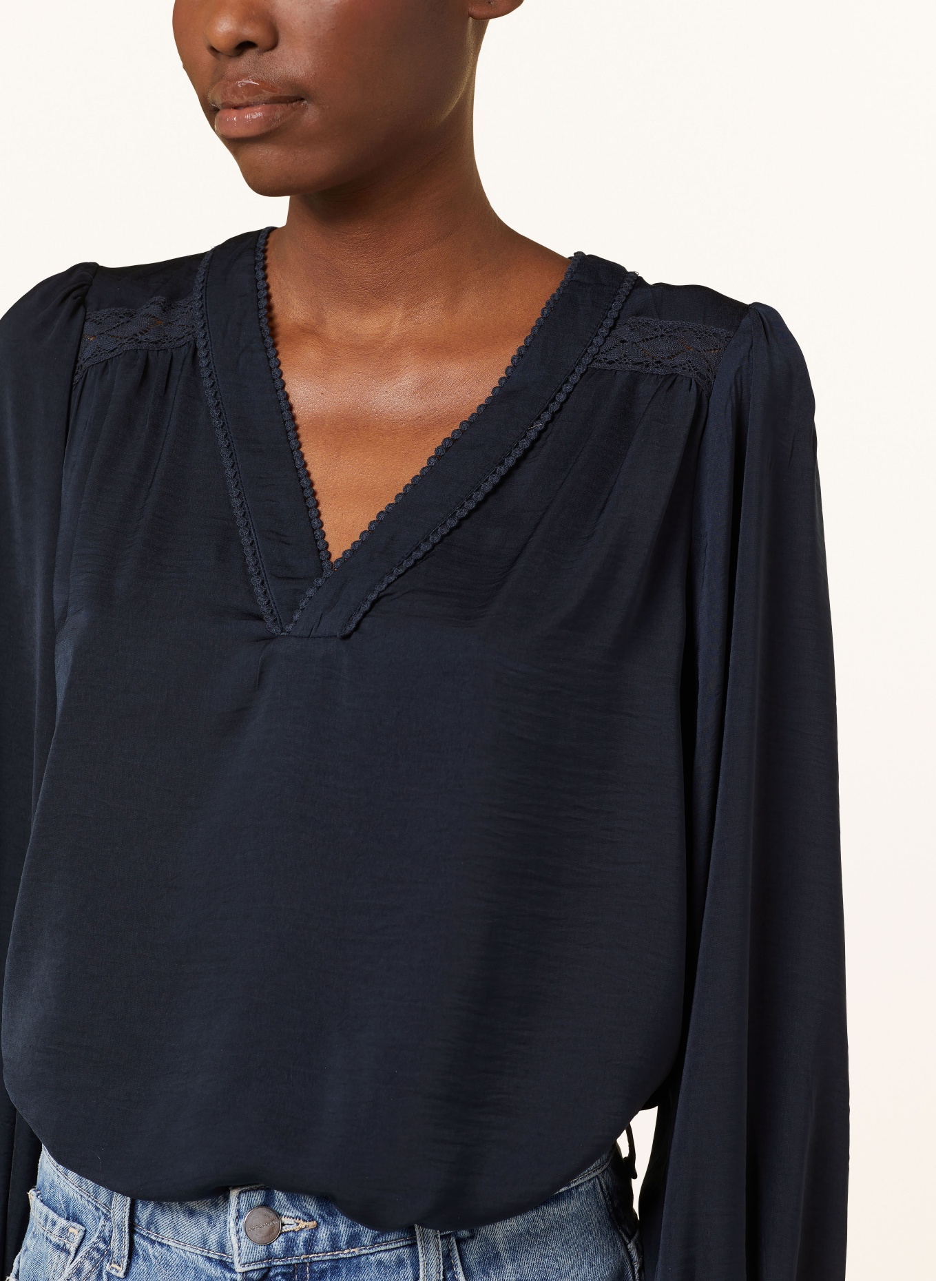 summum woman Shirt blouse, Color: DARK BLUE (Image 4)