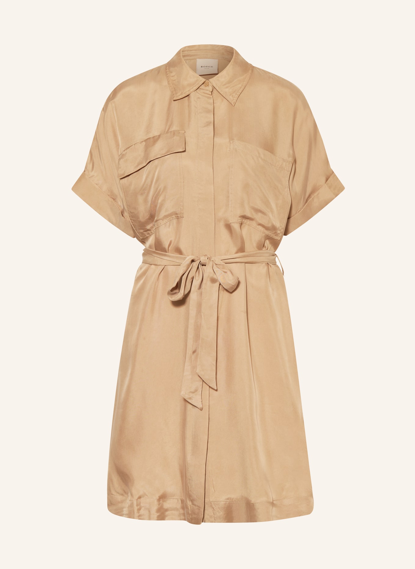ROUGE VILA Shirt dress, Color: CAMEL (Image 1)
