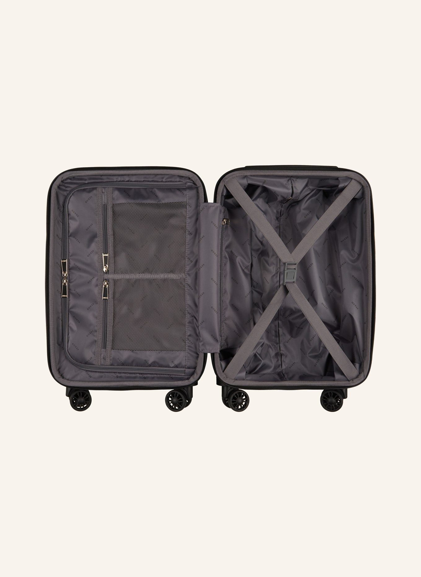 GUESS Wheeled luggage WILDER, Color: BLACK (Image 2)