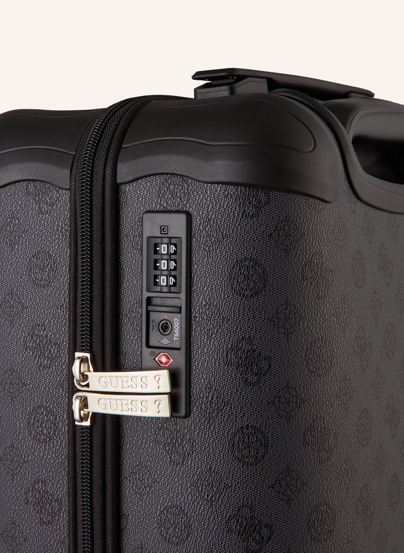 GUESS Wheeled luggage WILDER, Color: BLACK (Image 3)