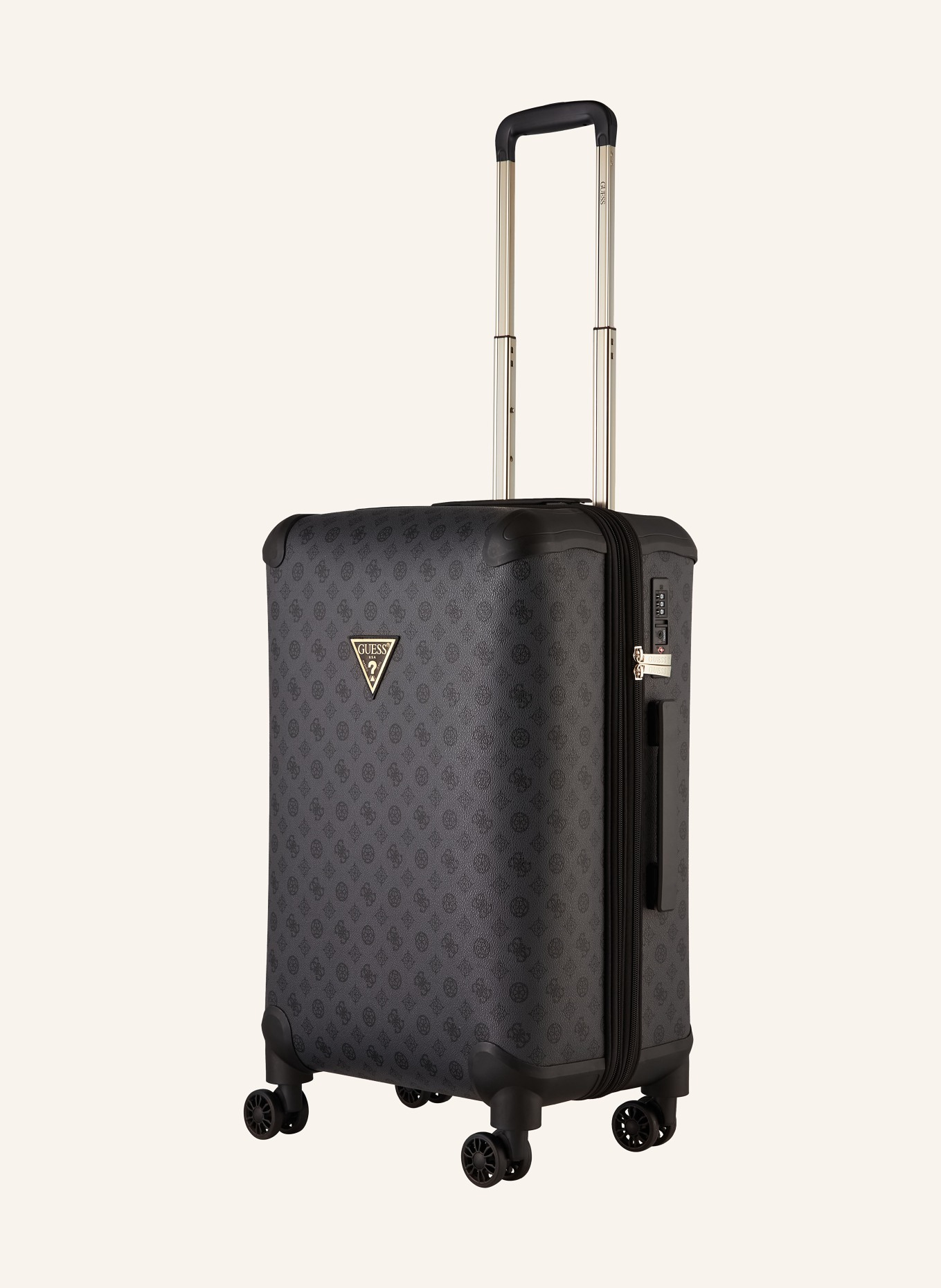 GUESS Wheeled Luggage WILDER 22, Color: BLACK (Image 1)