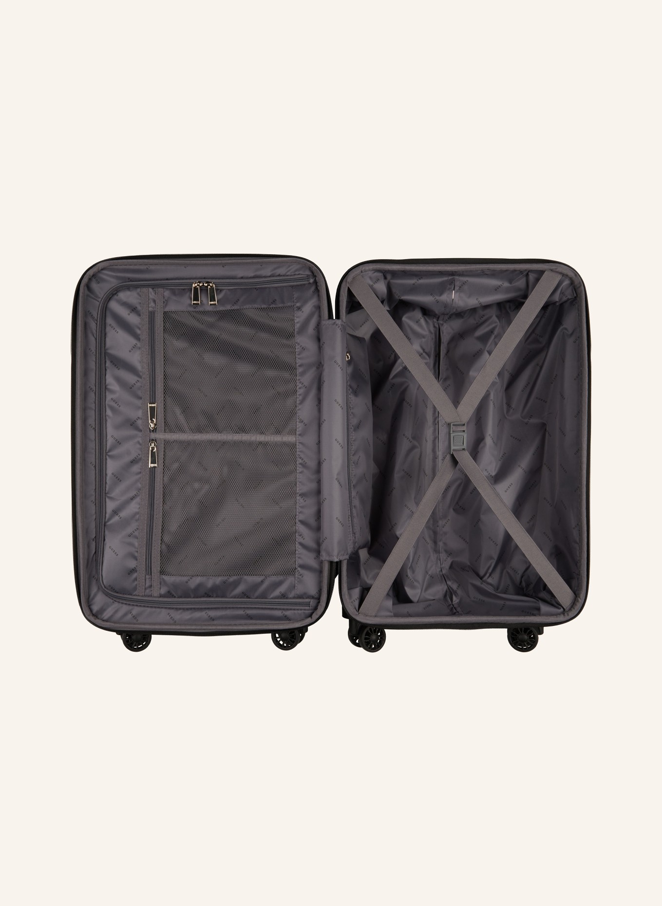 GUESS Wheeled Luggage WILDER 22, Color: BLACK (Image 2)
