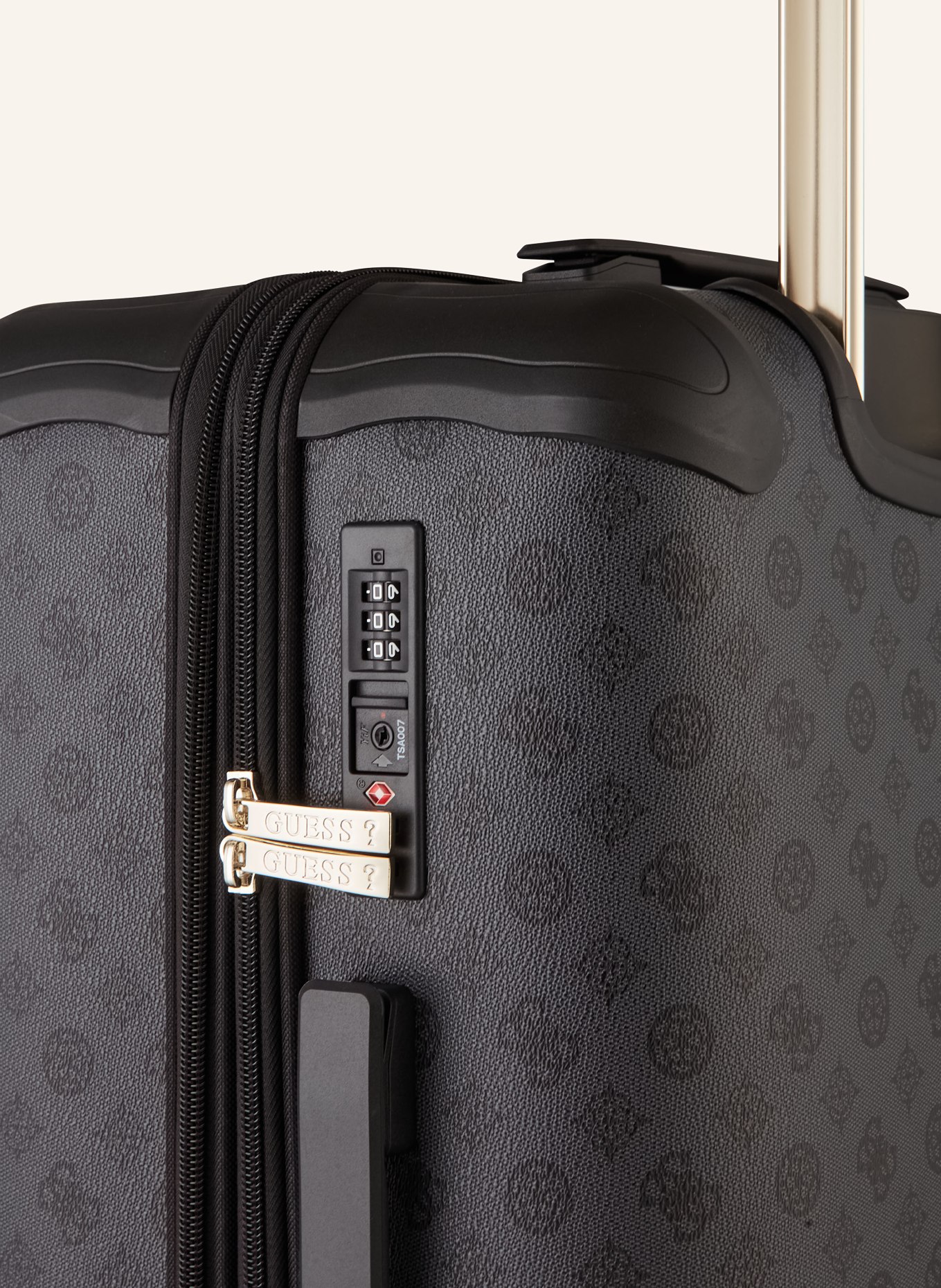 GUESS Wheeled Luggage WILDER 22, Color: BLACK (Image 3)