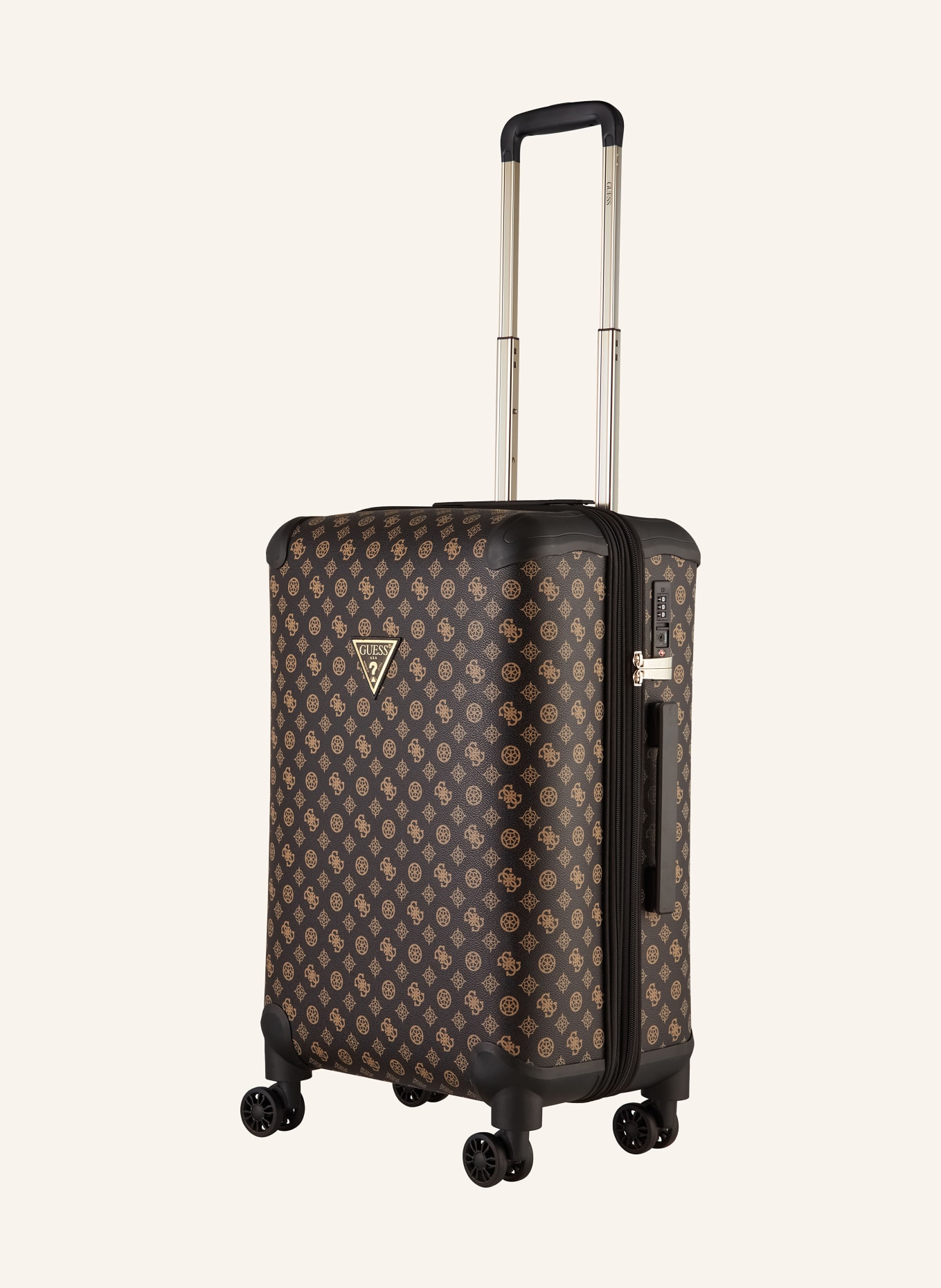 GUESS Trolley WILDER 22, Farbe: DUNKELBRAUN/ BRAUN (Bild 1)