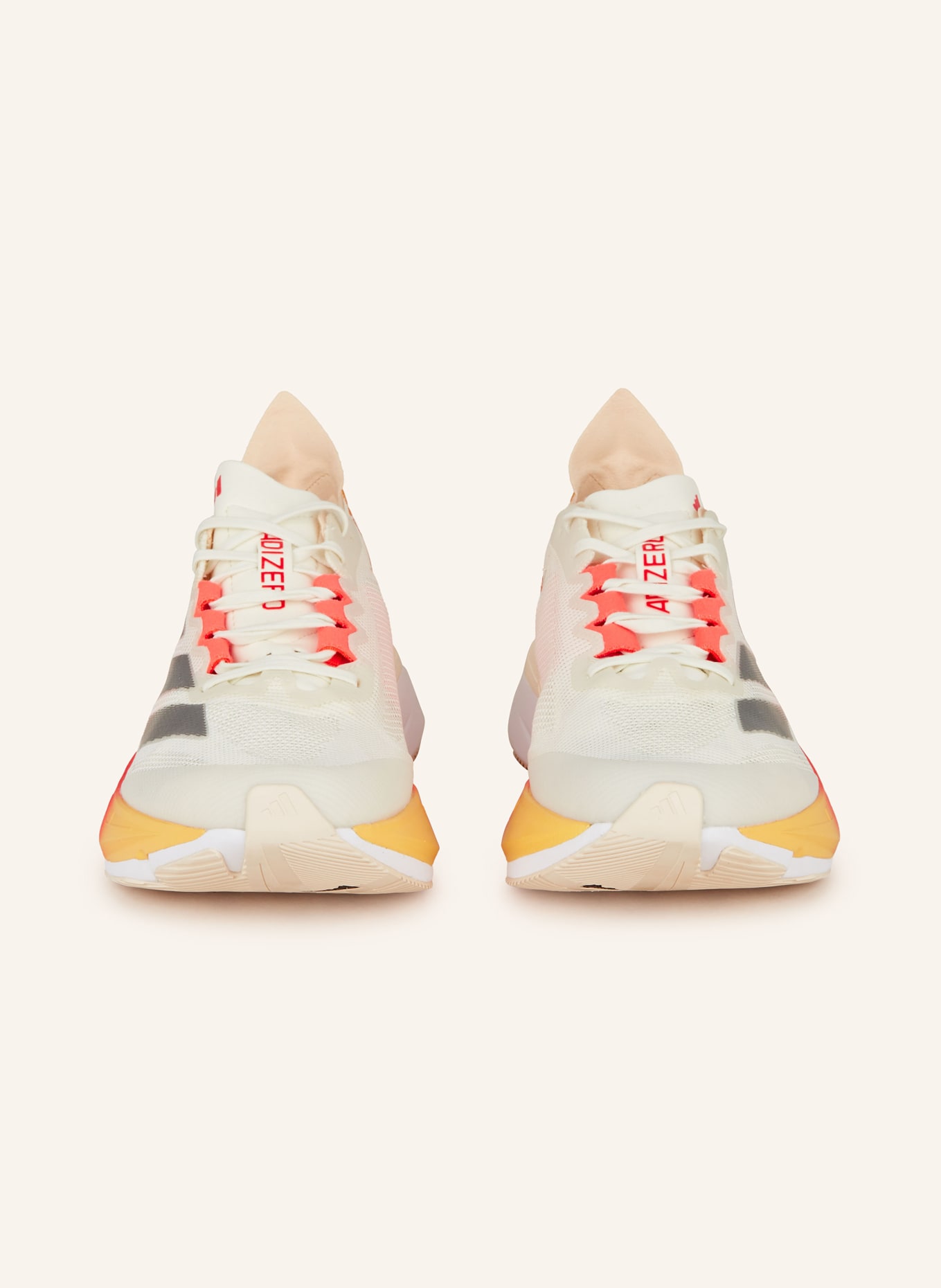 adidas Running shoes ADIZERO BOSTON 12, Color: ECRU/ NEON ORANGE/ DARK GRAY (Image 3)