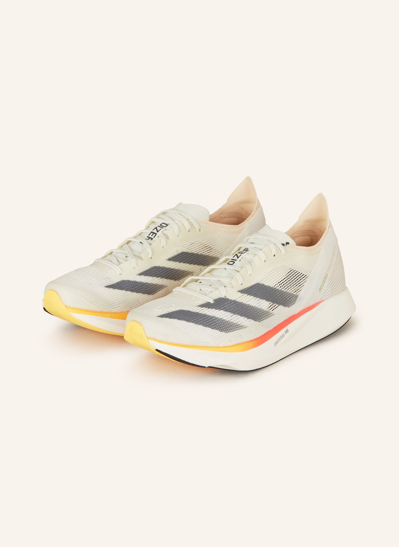 adidas Buty do biegania ADIZERO TAKUMI SEN 10, Kolor: ECRU/ SZARY (Obrazek 1)