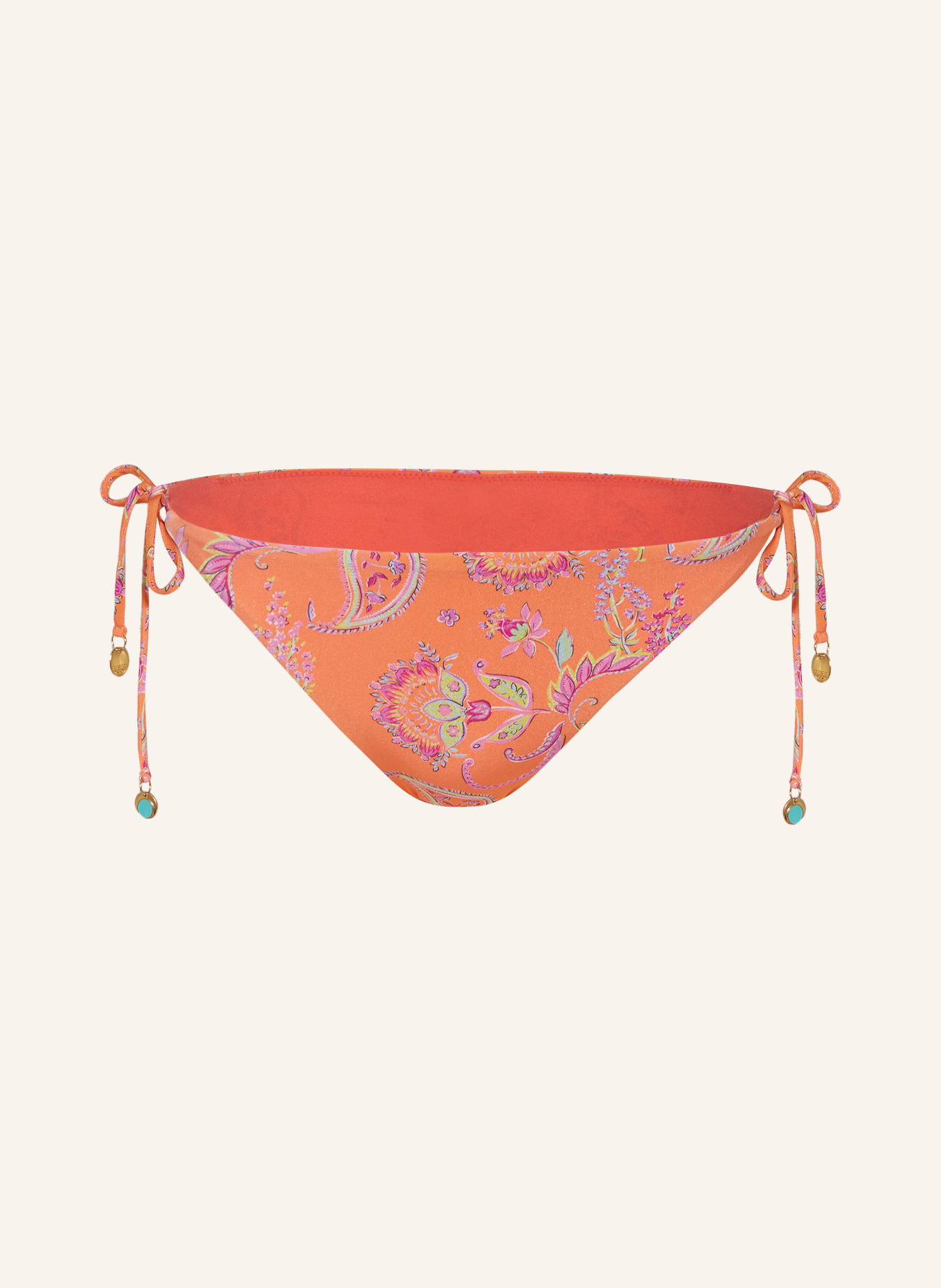 BANANA MOON COUTURE Triangle bikini bottoms TOSCA ALAKURI, Color: ORANGE/ PURPLE/ LIGHT GREEN (Image 1)