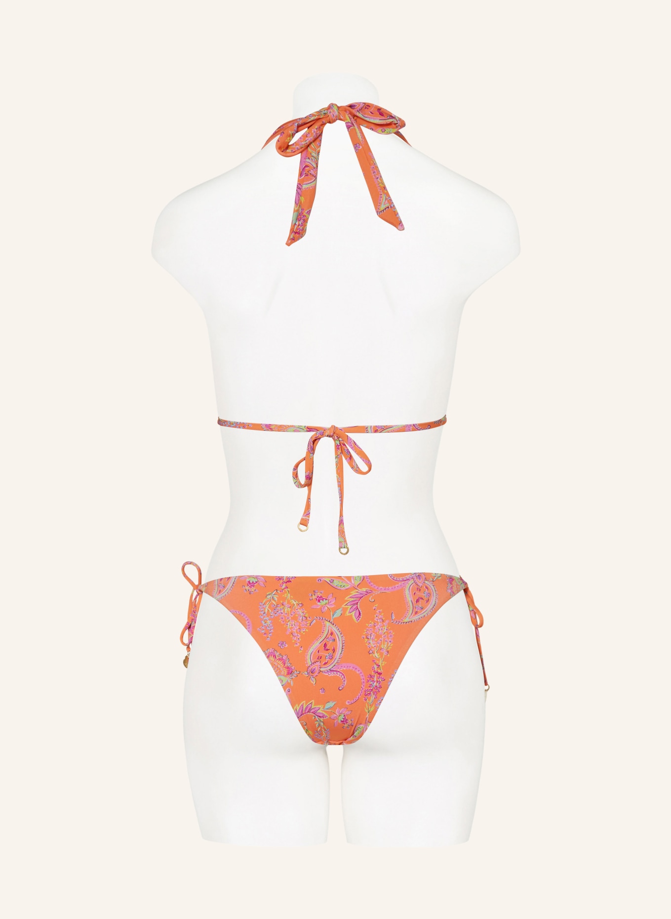 BANANA MOON COUTURE Triangle bikini bottoms TOSCA ALAKURI, Color: ORANGE/ PURPLE/ LIGHT GREEN (Image 3)
