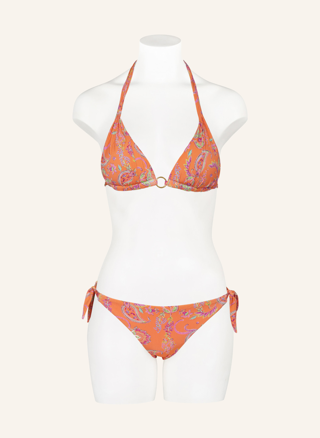 BANANA MOON COUTURE Triangel-Bikini-Hose VEGA ALAKURI, Farbe: ORANGE/ LILA/ HELLGRÜN (Bild 2)