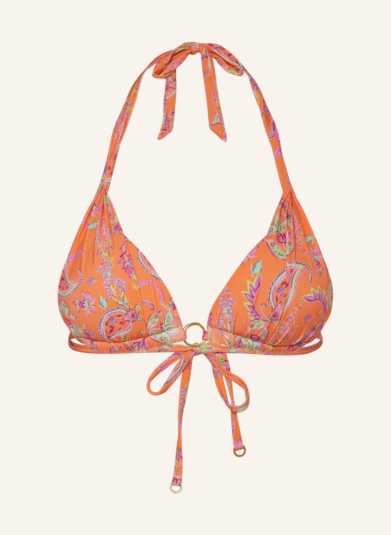BANANA MOON COUTURE Push-up-Bikini-Top KINO ALAKURI, Farbe: ORANGE/ LILA/ HELLGRÜN (Bild 1)