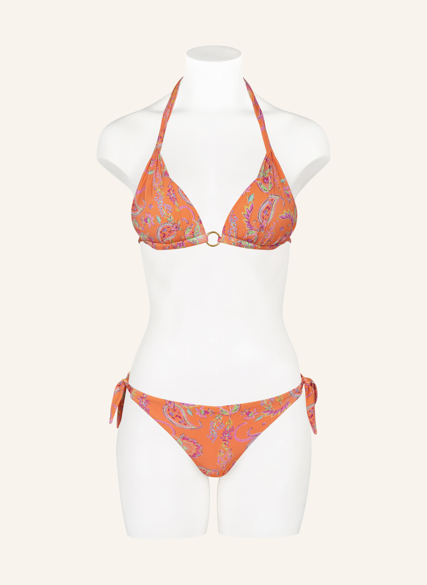 BANANA MOON COUTURE Push-up bikini top KINO ALAKURI, Color: ORANGE/ PURPLE/ LIGHT GREEN (Image 2)