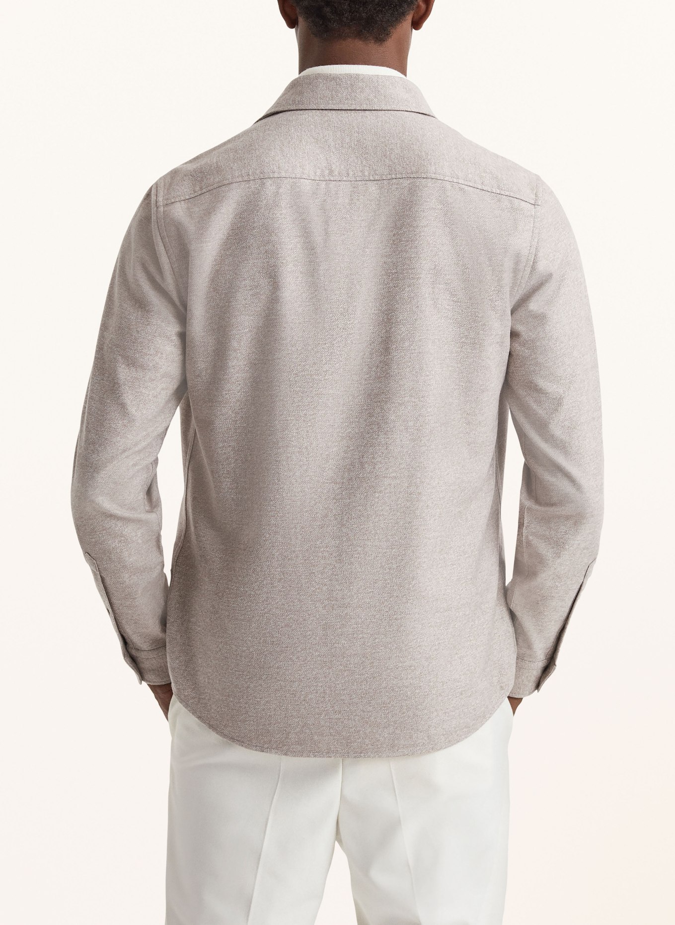 REISS Flanellhemd CHASER Slim Fit, Farbe: HELLBRAUN (Bild 3)