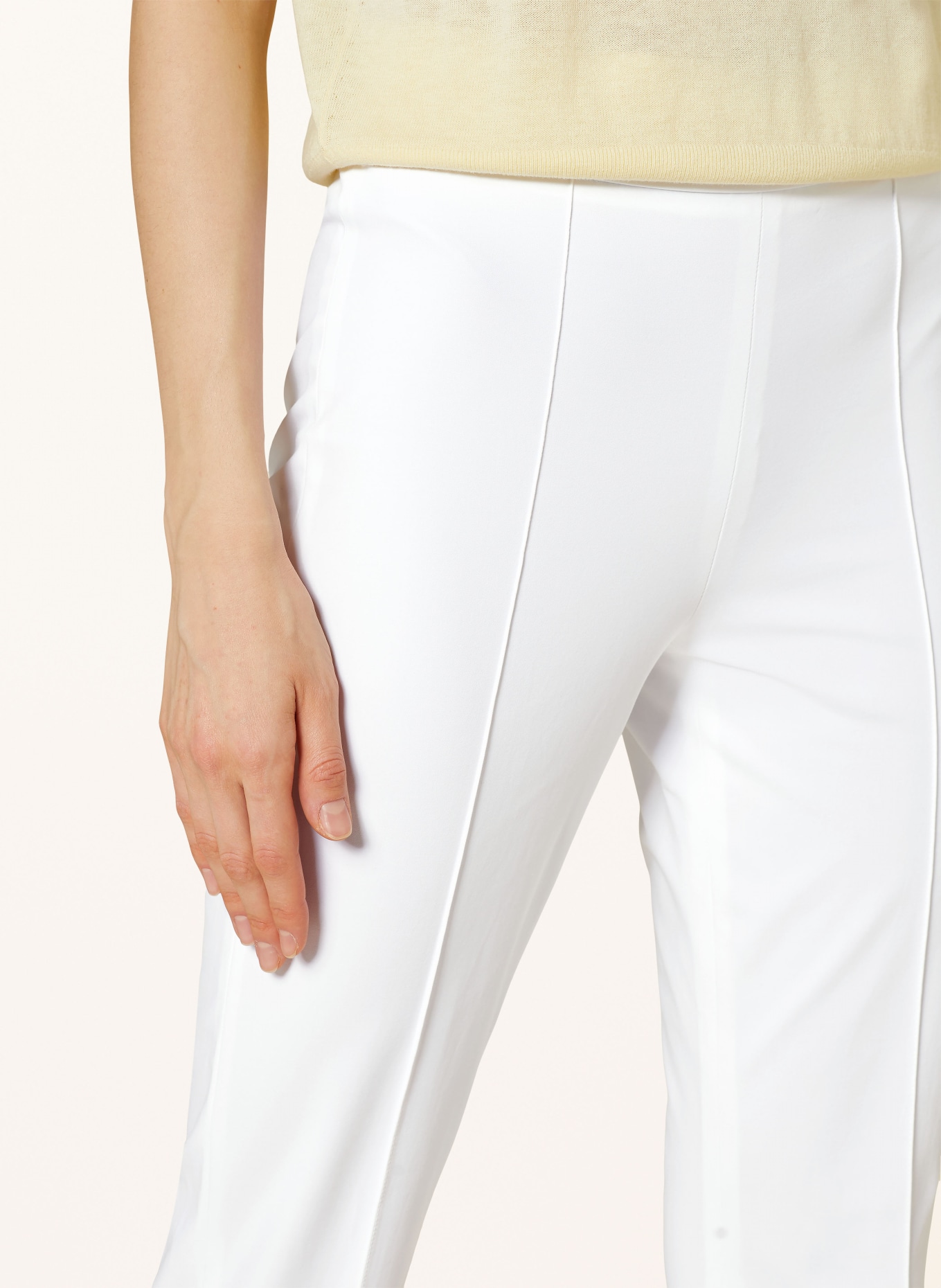 RAFFAELLO ROSSI 7/8 pants MACY, Color: WHITE (Image 5)