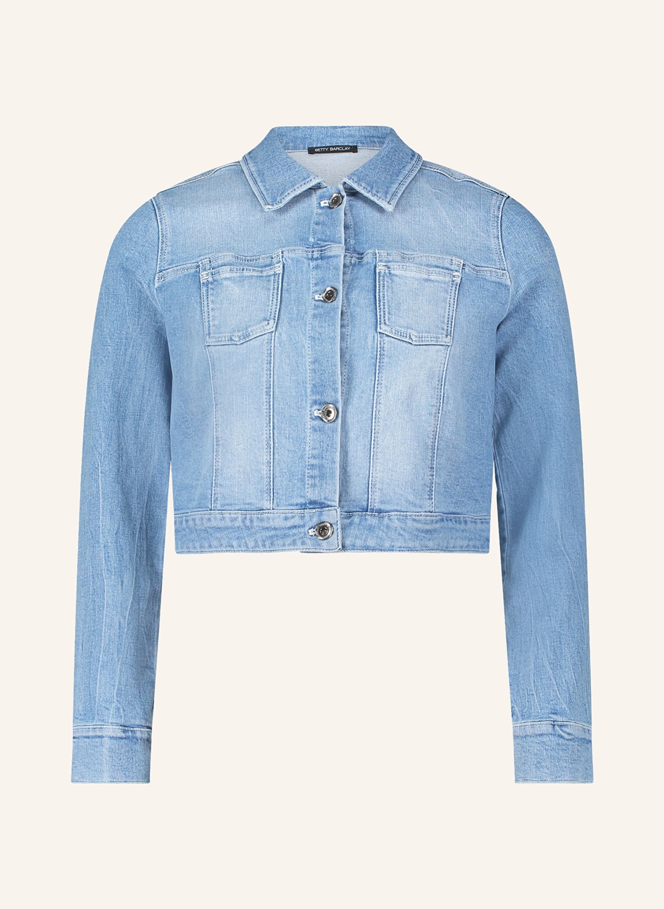 Betty Barclay Cropped denim jacket, Color: BLUE (Image 1)