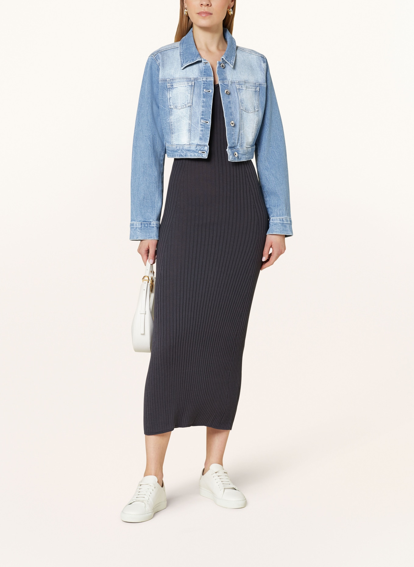 Betty Barclay Cropped denim jacket, Color: BLUE (Image 2)