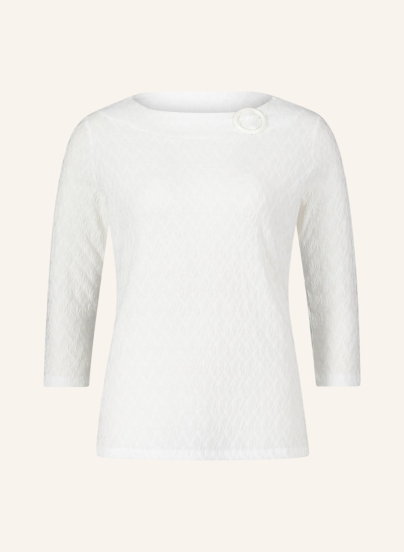 Betty Barclay Long sleeve shirt with 3/4 sleeves, Color: WHITE (Image 1)