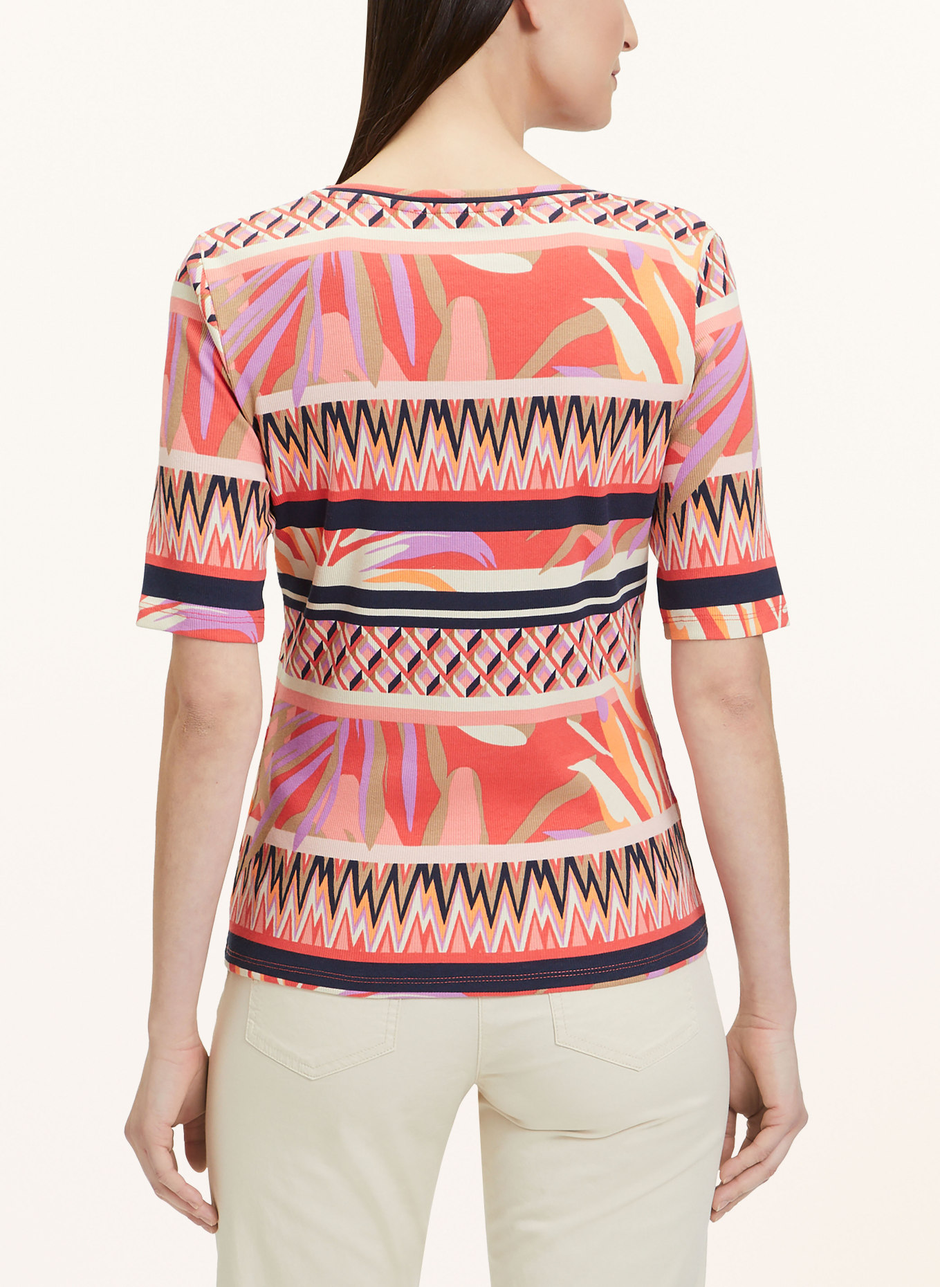 Betty Barclay T-Shirt, Farbe: ROT/ DUNKELBLAU/ BEIGE (Bild 3)