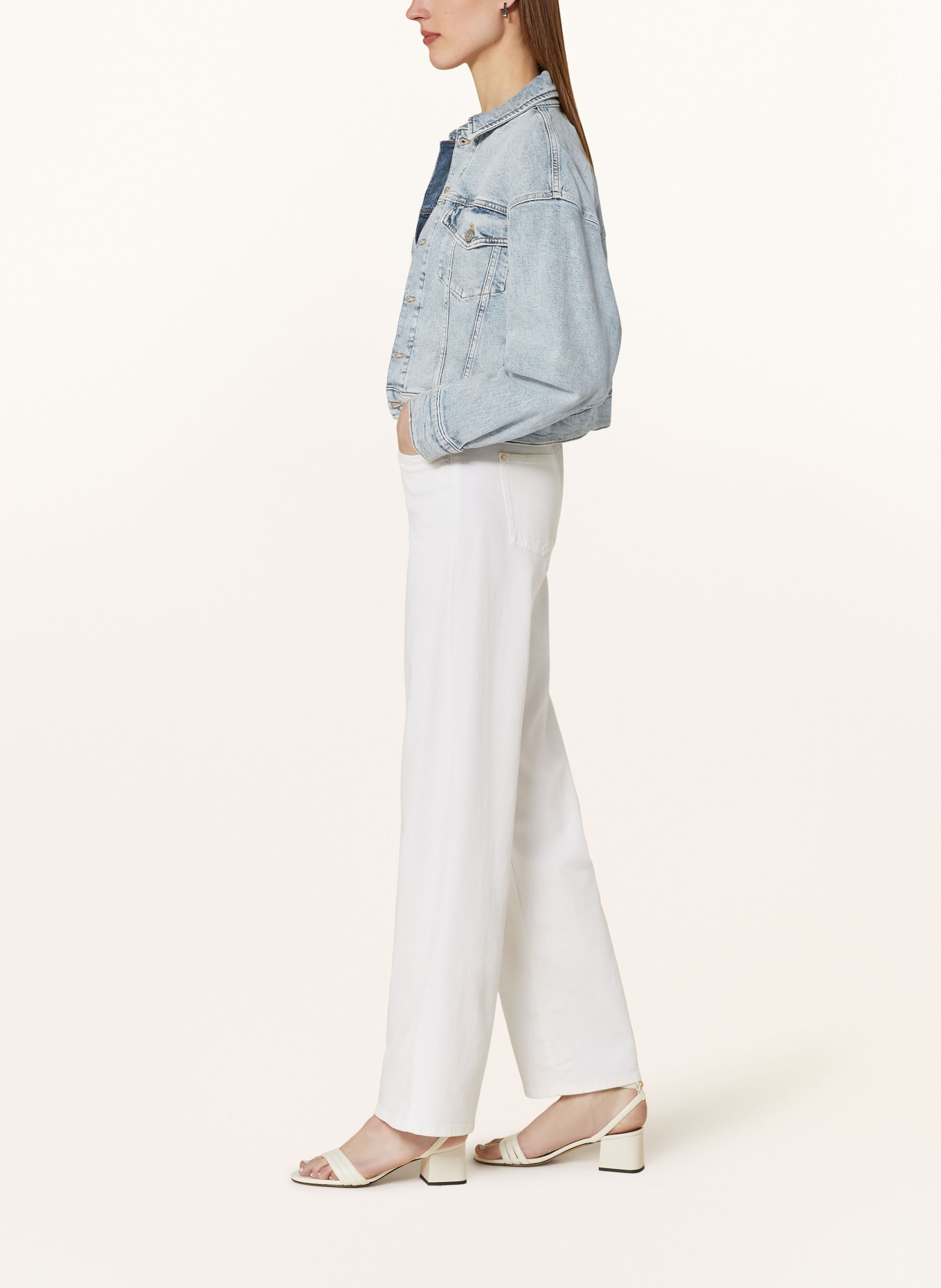 RAFFAELLO ROSSI Straight Jeans KIRA, Farbe: ECRU (Bild 4)
