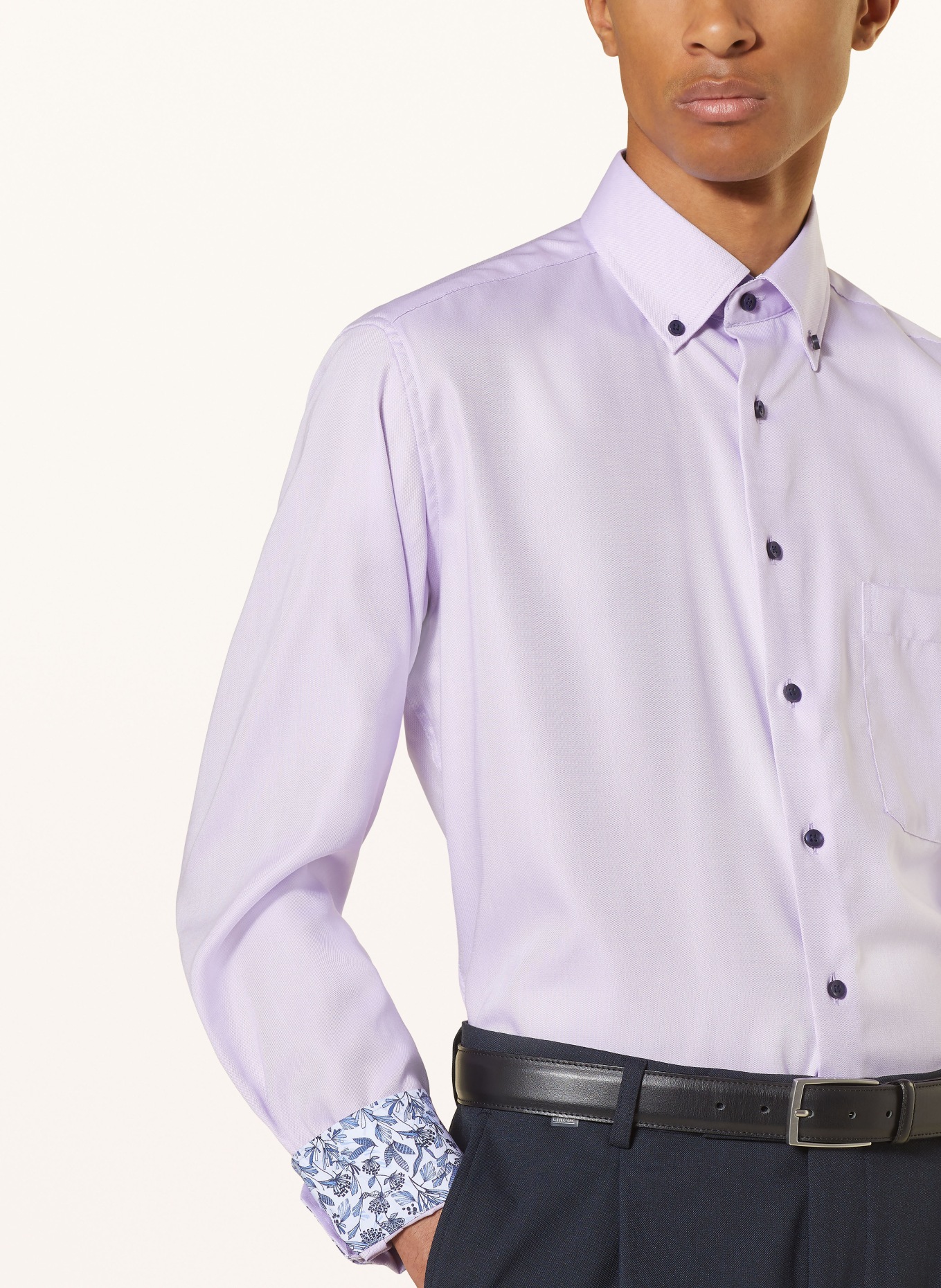 ETERNA Oxford shirt comfort fit, Color: LIGHT PURPLE (Image 4)