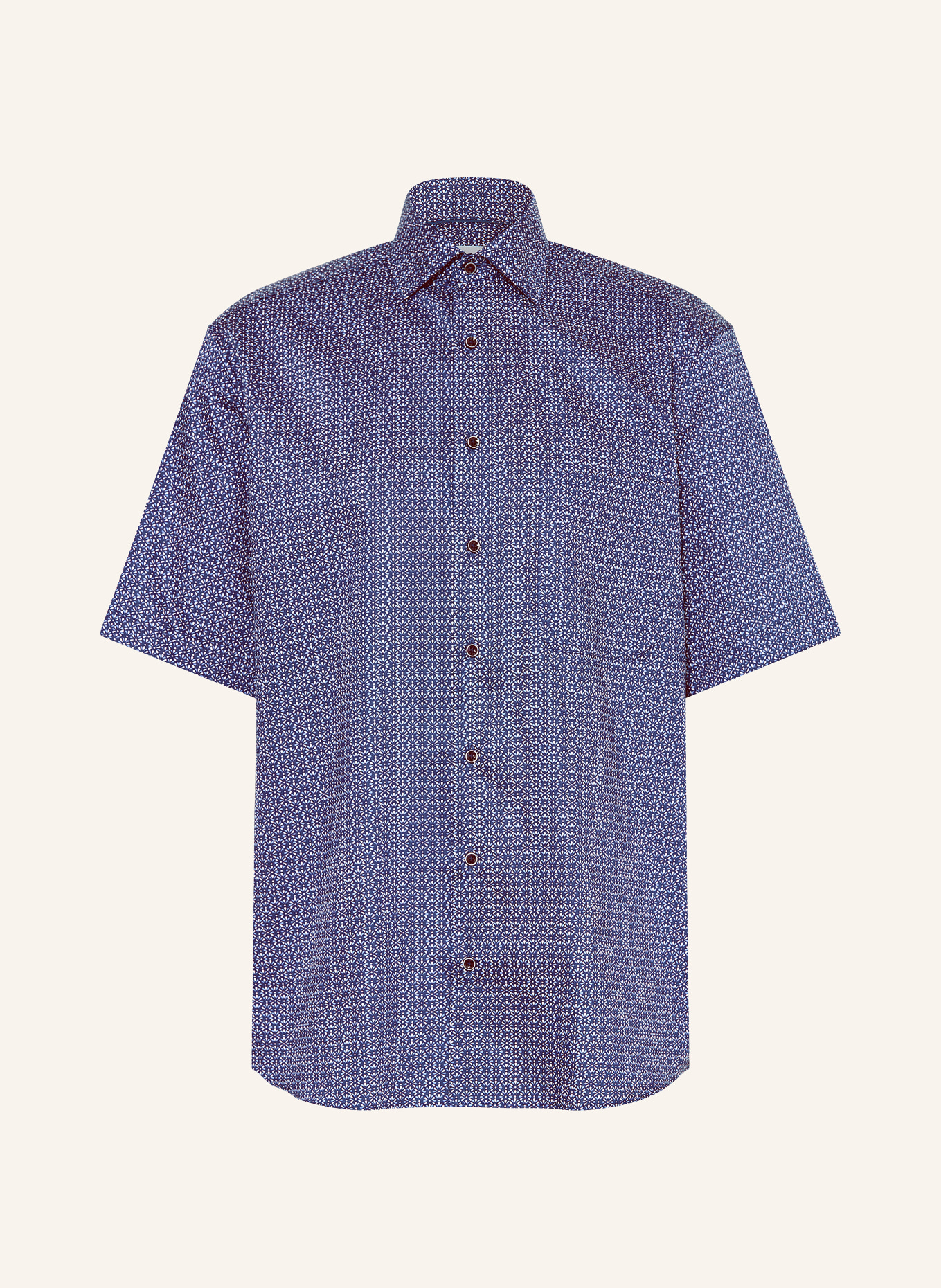 ETERNA Short sleeve shirt comfort fit, Color: DARK BLUE/ WHITE/ LIGHT BLUE (Image 1)