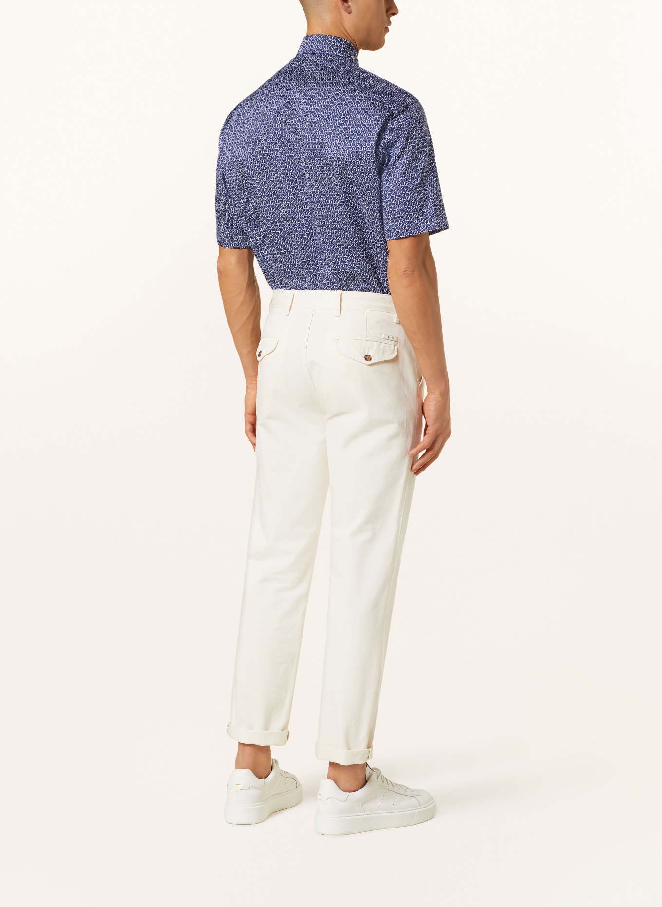 ETERNA Short sleeve shirt comfort fit, Color: DARK BLUE/ WHITE/ LIGHT BLUE (Image 3)