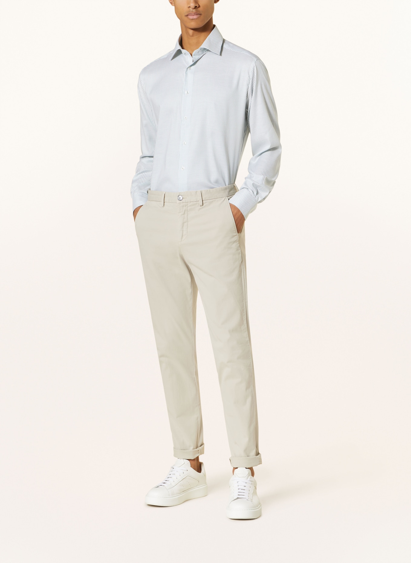 ETERNA Shirt modern fit, Color: MINT/ WHITE (Image 2)