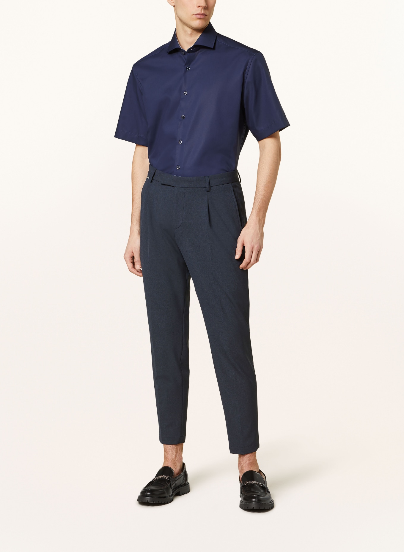 ETERNA Short sleeve shirt modern fit, Color: DARK BLUE (Image 2)