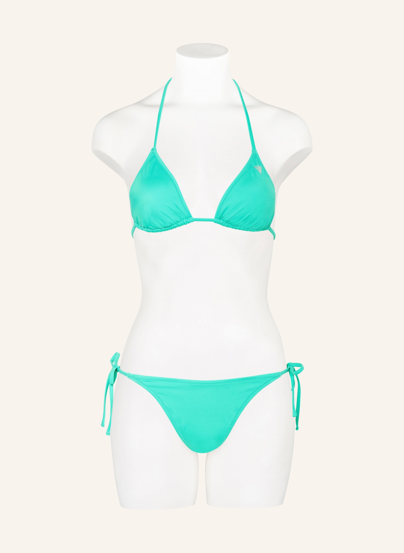 GUESS Triangle bikini bottoms with decorative gems, Color: MINT (Image 2)