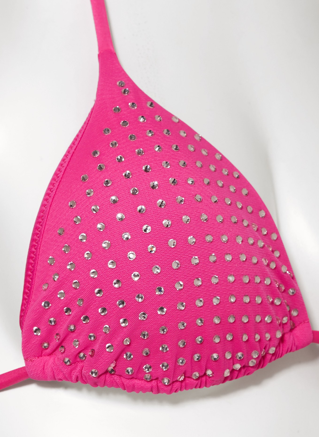 GUESS Triangel-Bikini-Top mit Schmucksteinen, Farbe: PINK (Bild 4)