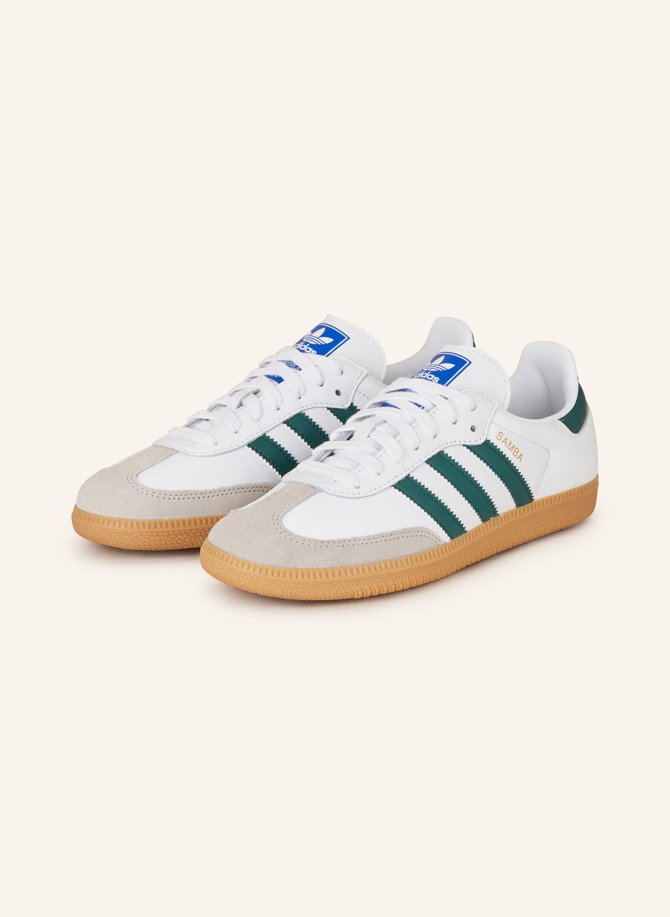 adidas Originals Sneakers SAMBA OG, Color: WHITE/ GREEN (Image 1)