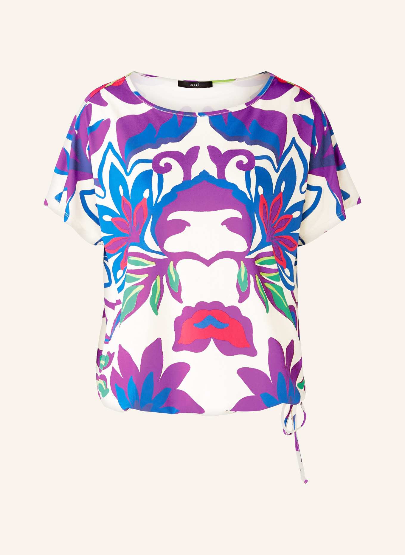 oui T-Shirt, Farbe: WEISS/ LILA/ BLAU (Bild 1)