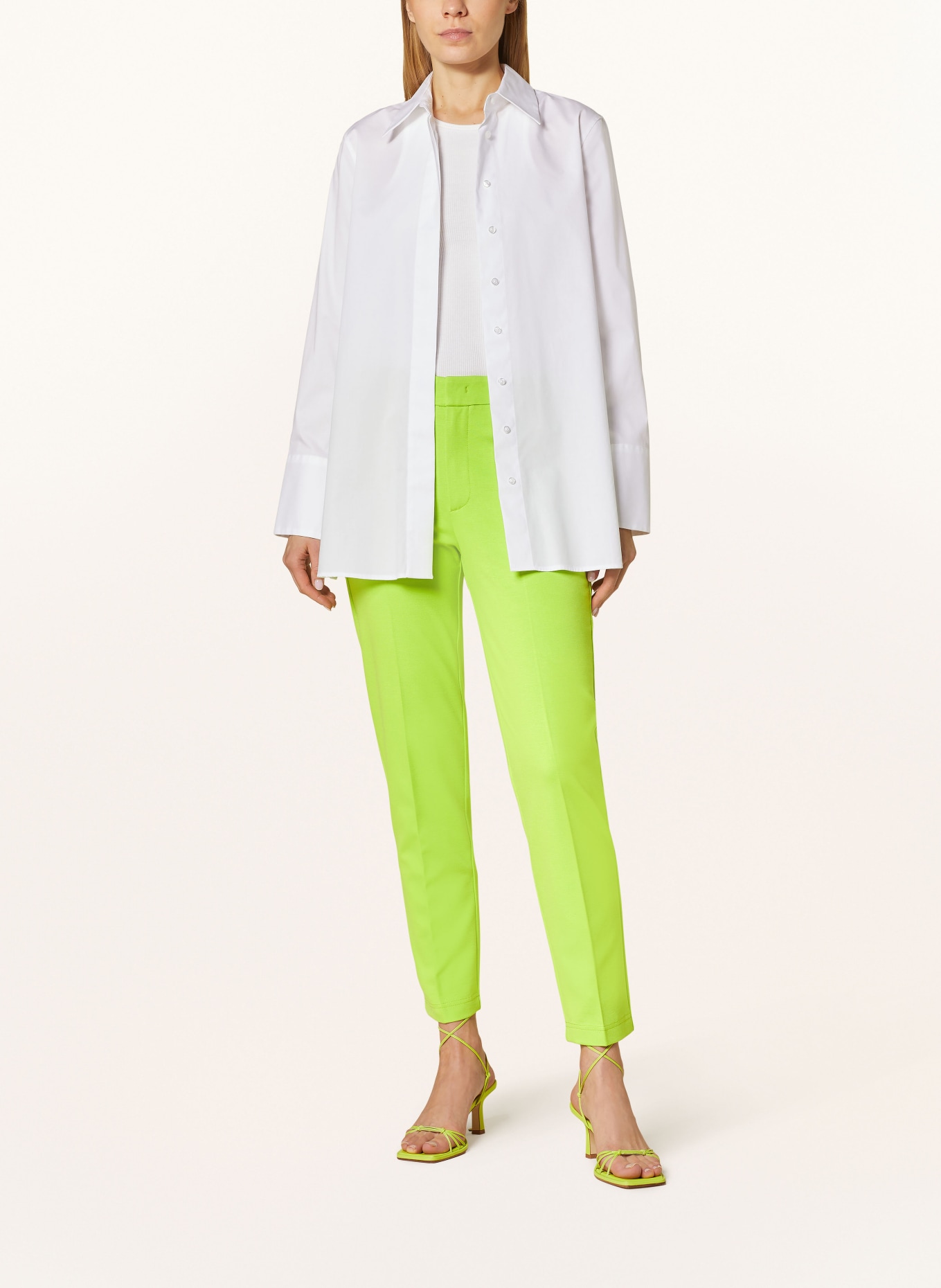 oui Jersey pants, Color: LIGHT GREEN (Image 2)