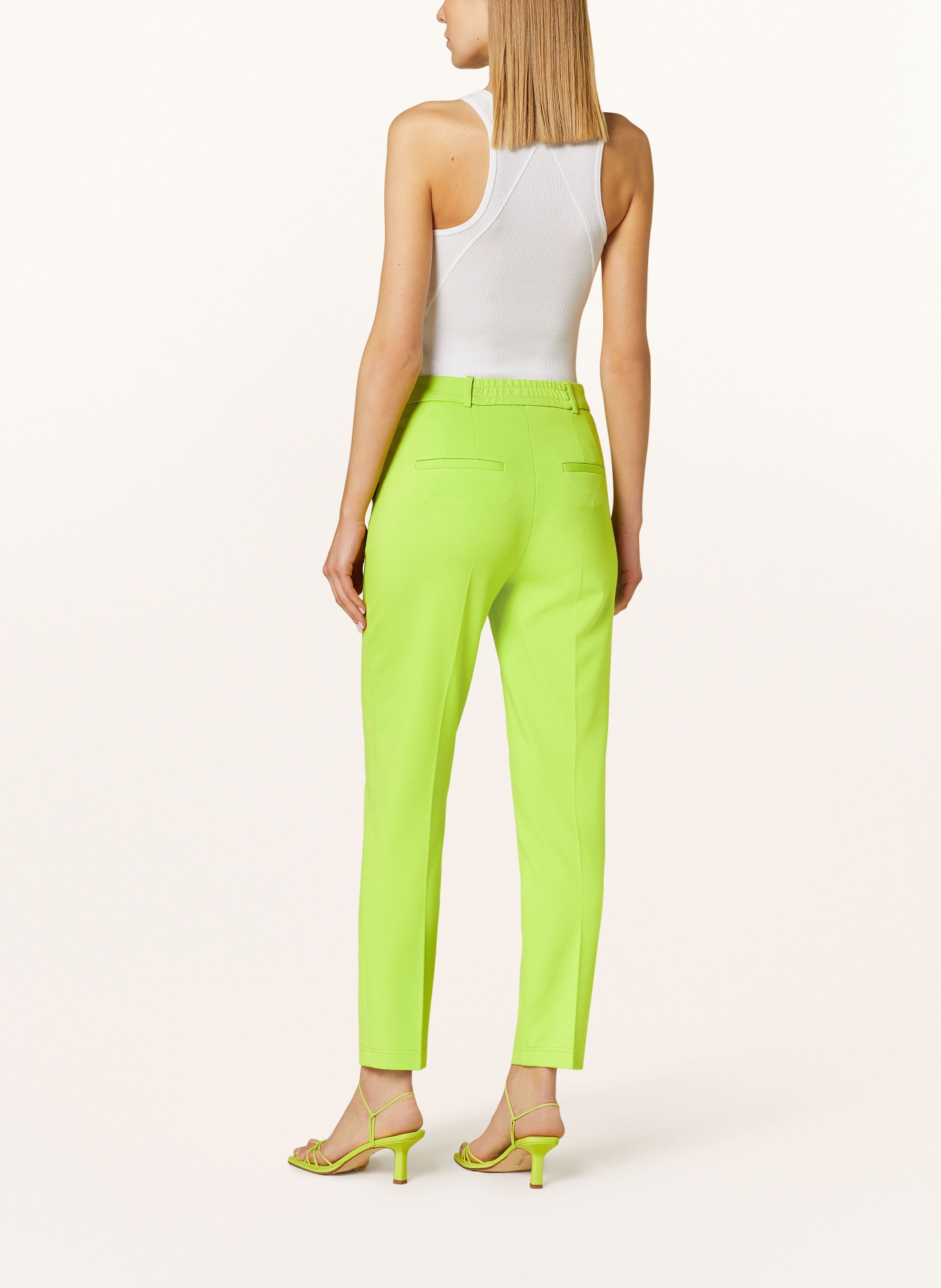 oui Jersey pants, Color: LIGHT GREEN (Image 3)