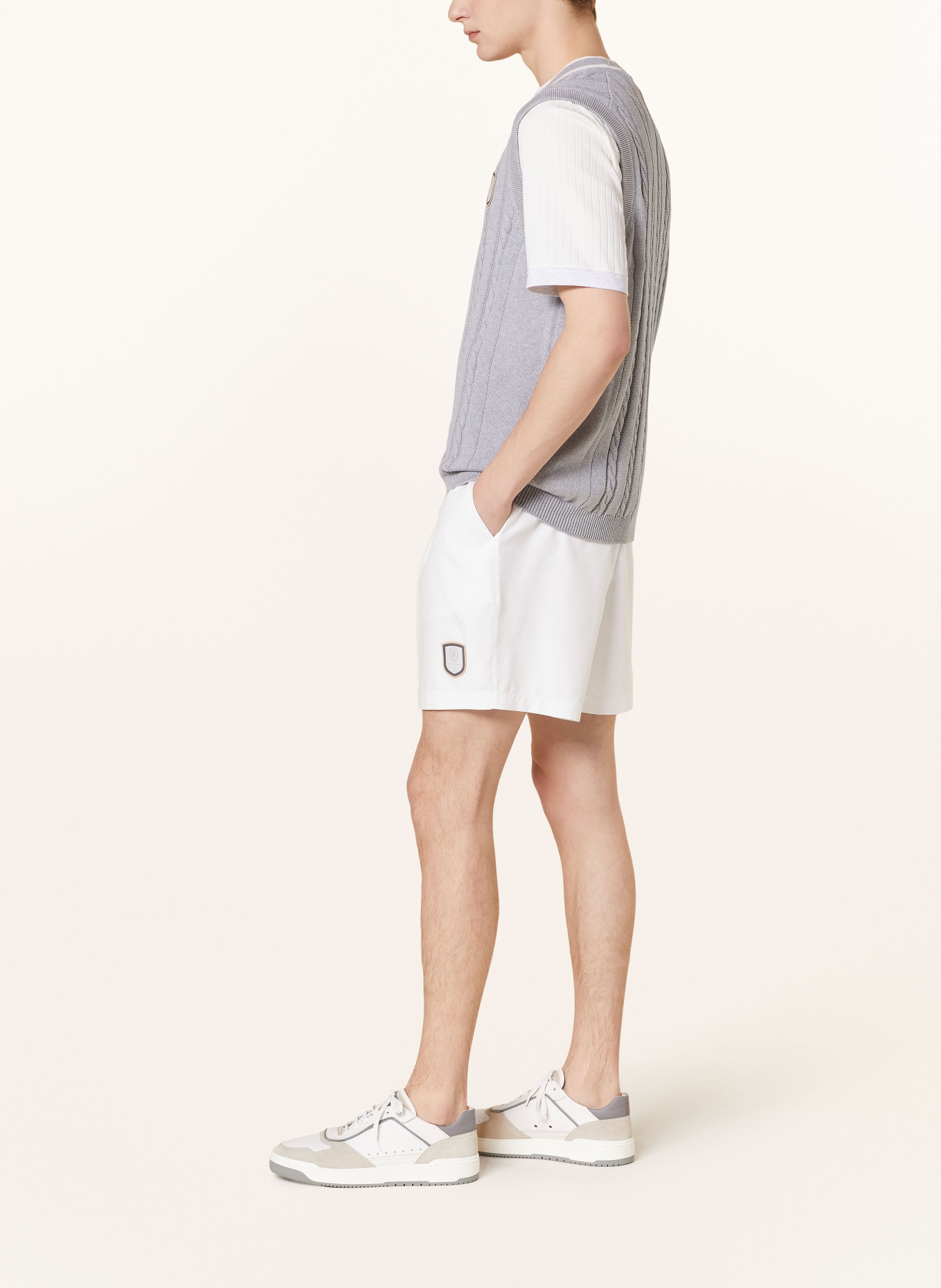 BRUNELLO CUCINELLI Shorts Regular Fit, Farbe: WEISS (Bild 4)